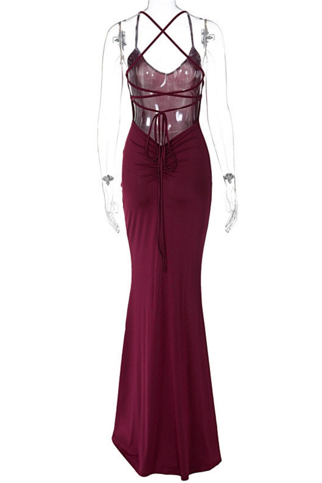 Sexy Backless Strappy Pleated Dress