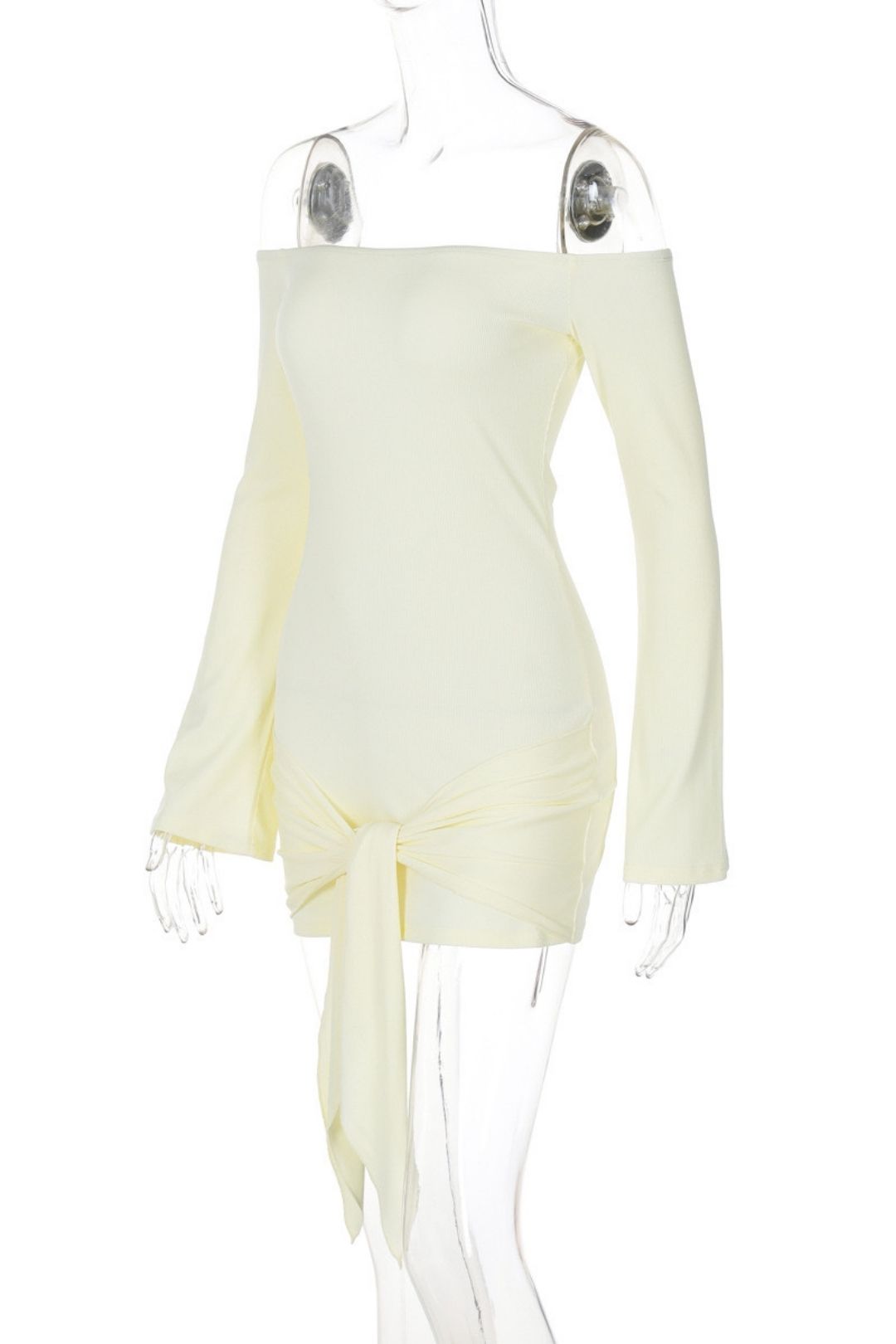 Sexy Slim-fitting Hip-covering Long-sleeved Dress