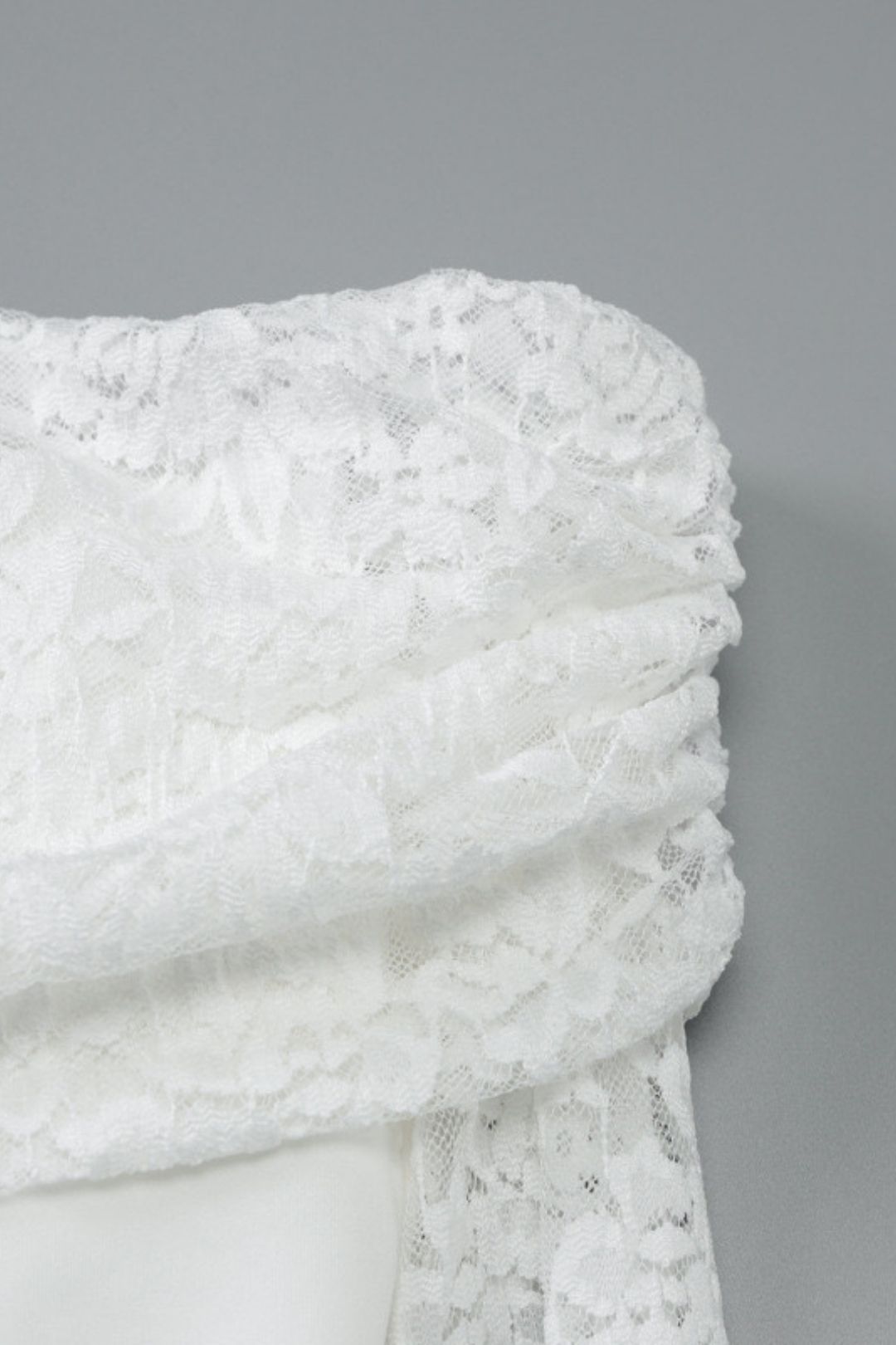 Sexy Slim One-shoulder Lace Stitching Long-sleeved Dress