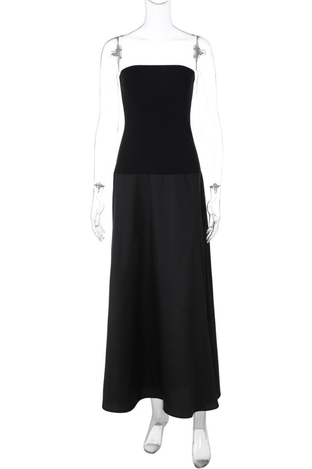 Sexy Temperament Strapless Dress Slim-fitting Spliced ​​Dress