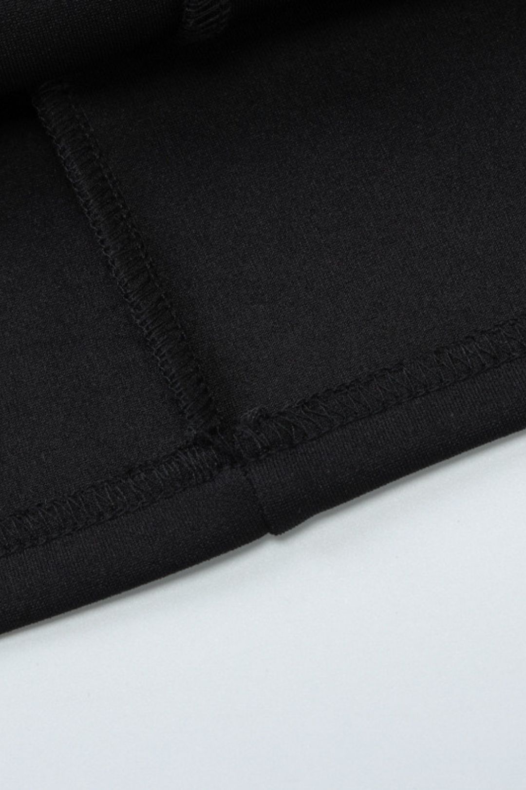 Round Neck Waist Zipper Long Sleeve Dress