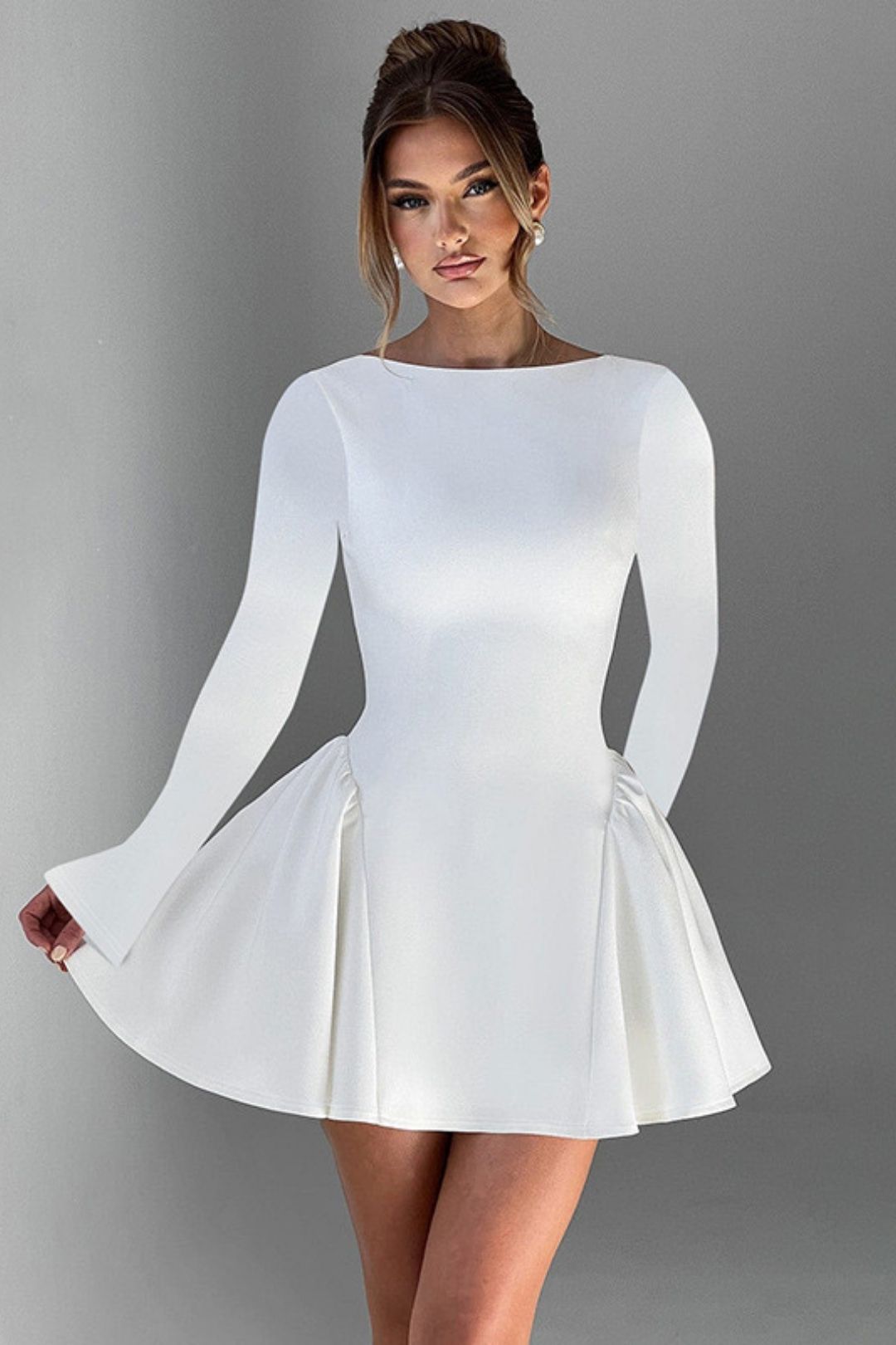 New Slim Solid Color Dress