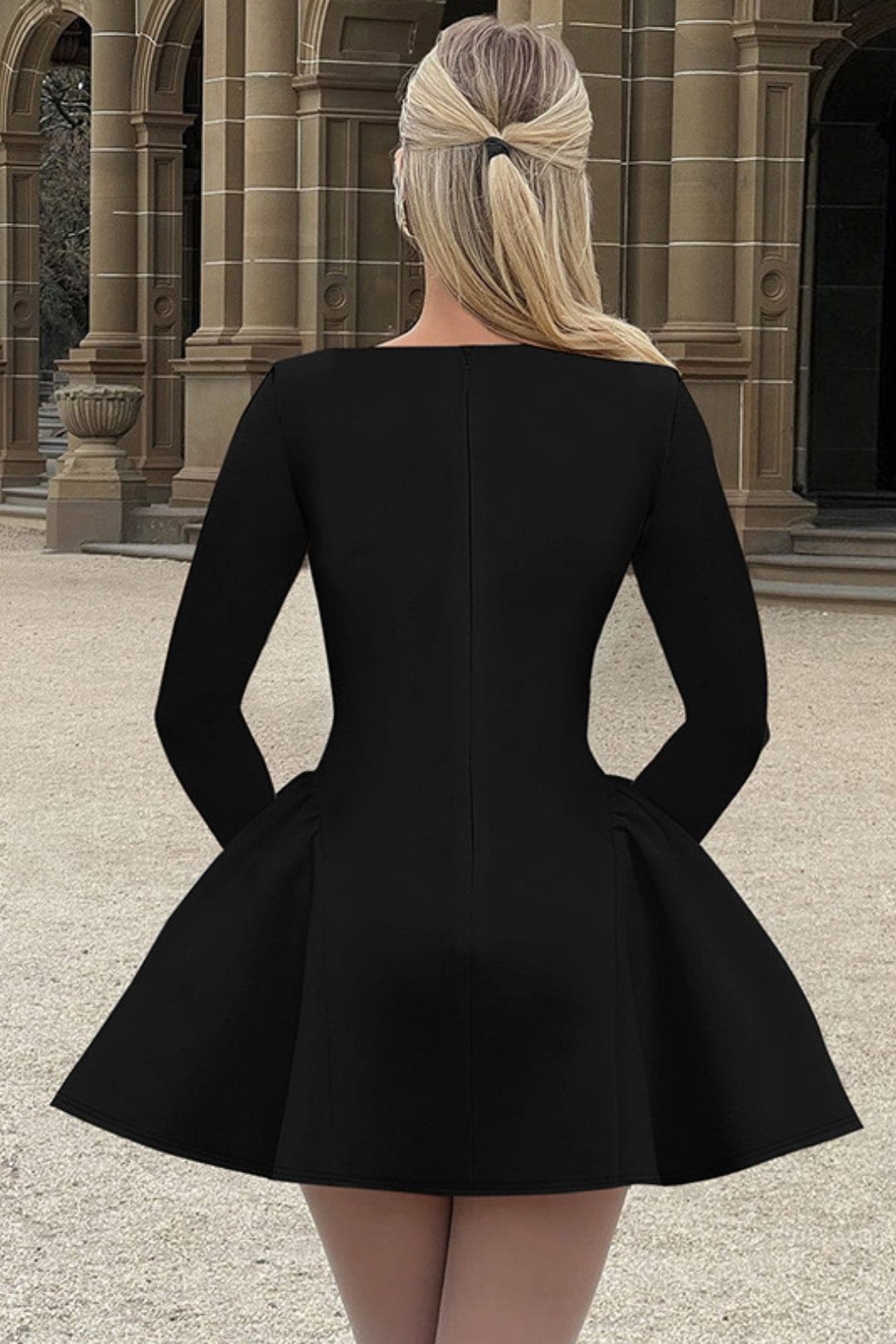 New Slim Solid Color Dress