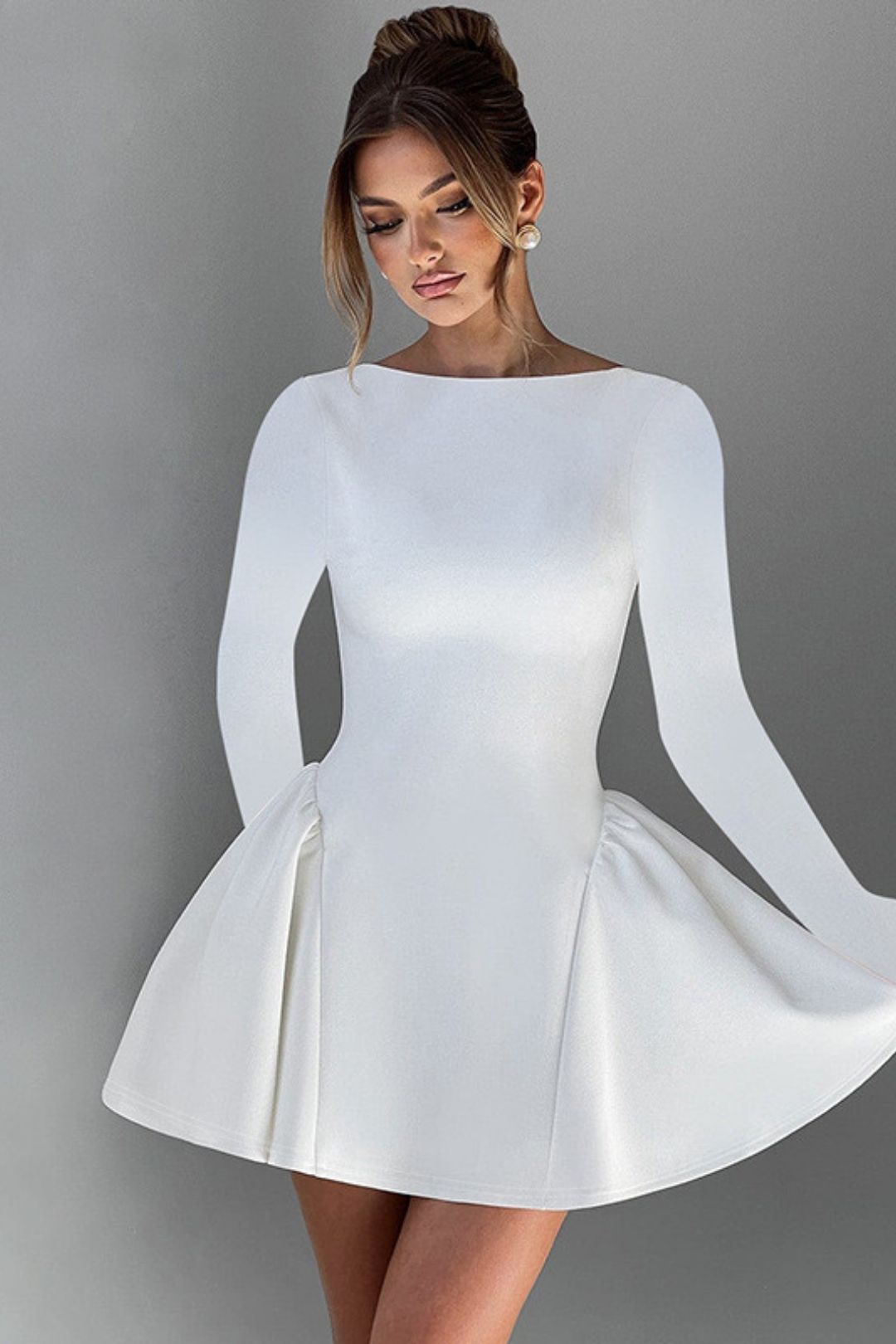 New Slim Solid Color Dress