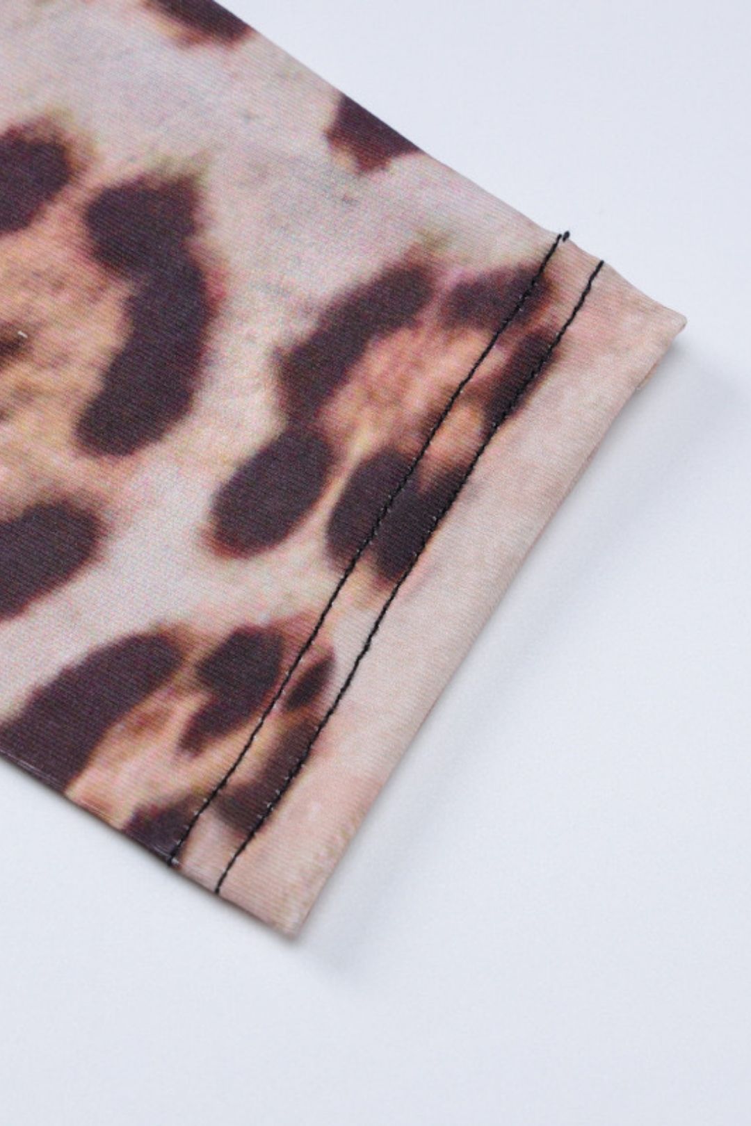 Slim Leopard Print Long-sleeved Dress