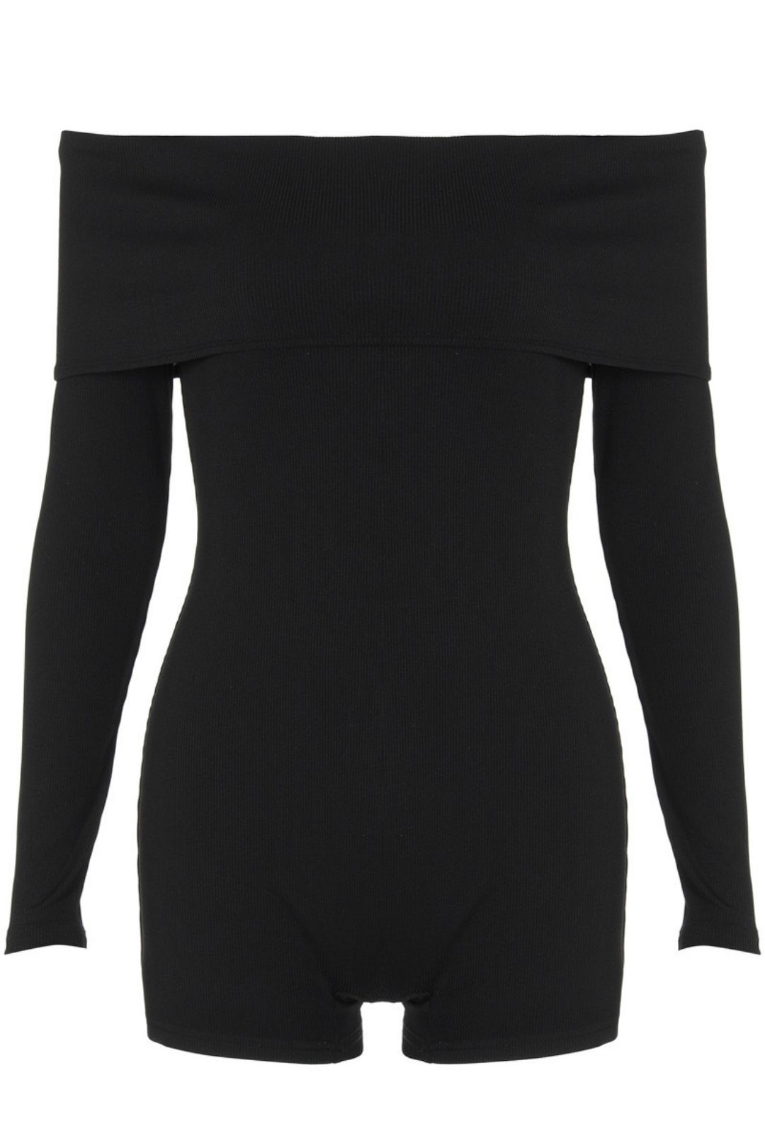 Sexy One-line Collar Off-shoulder Long-sleeved Knitted Casual Jumpsuit