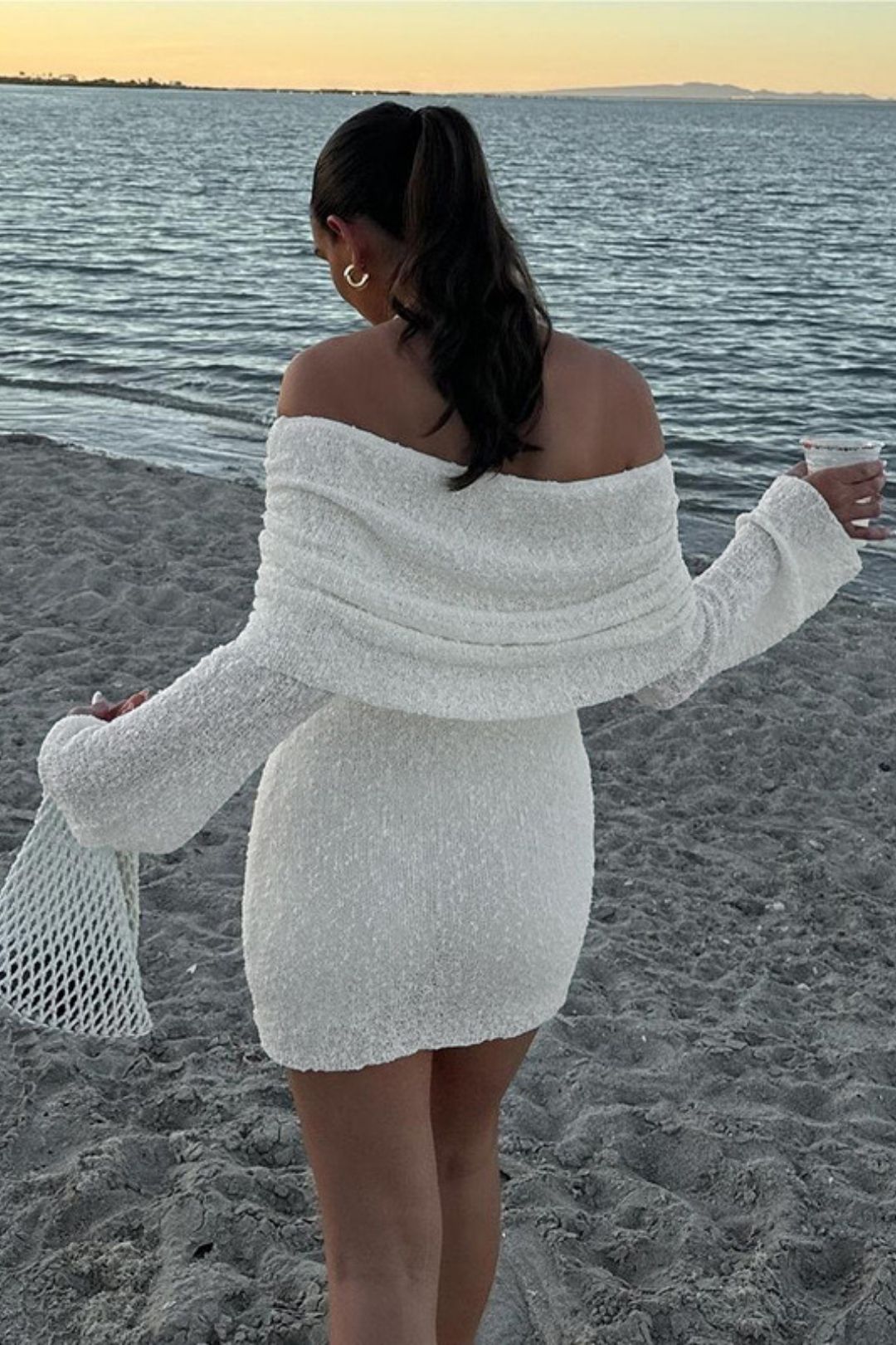 Sexy Backless Sequined Tassel Dress