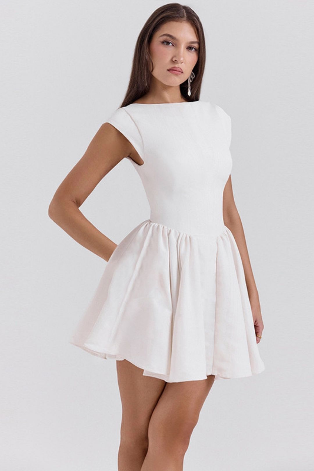 Sexy Big Backless Waist Tie Dress