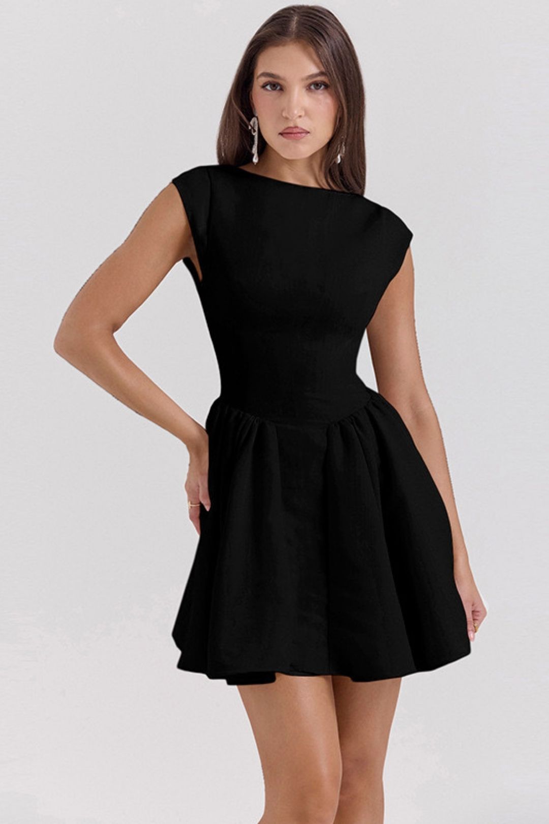 Sexy Big Backless Waist Tie Dress