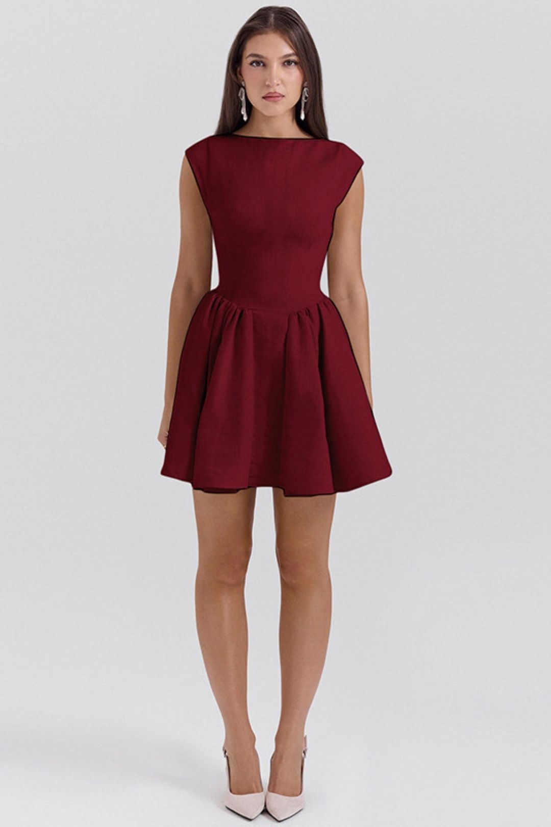 Sexy Big Backless Waist Tie Dress