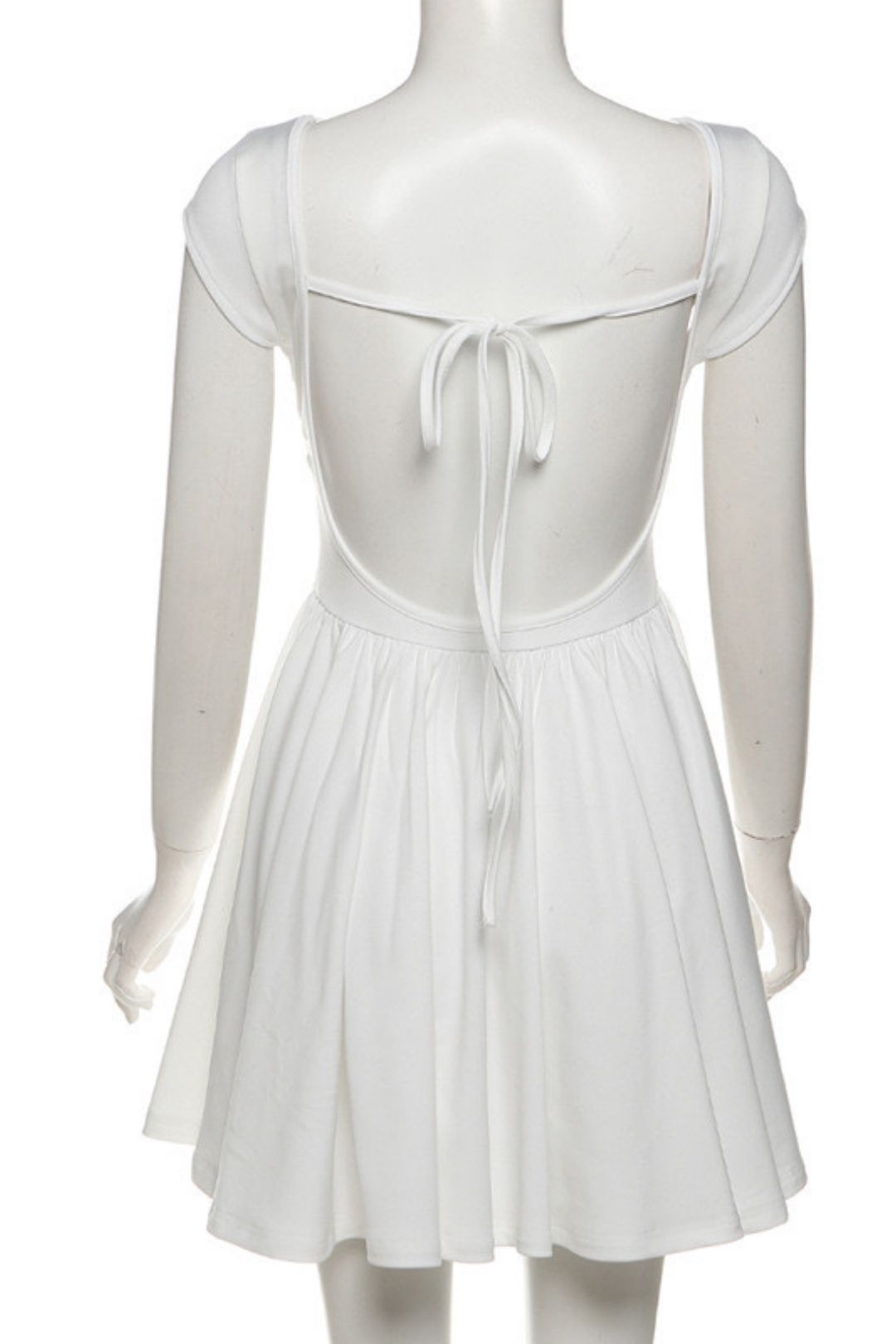 Sexy Big Backless Waist Tie Dress