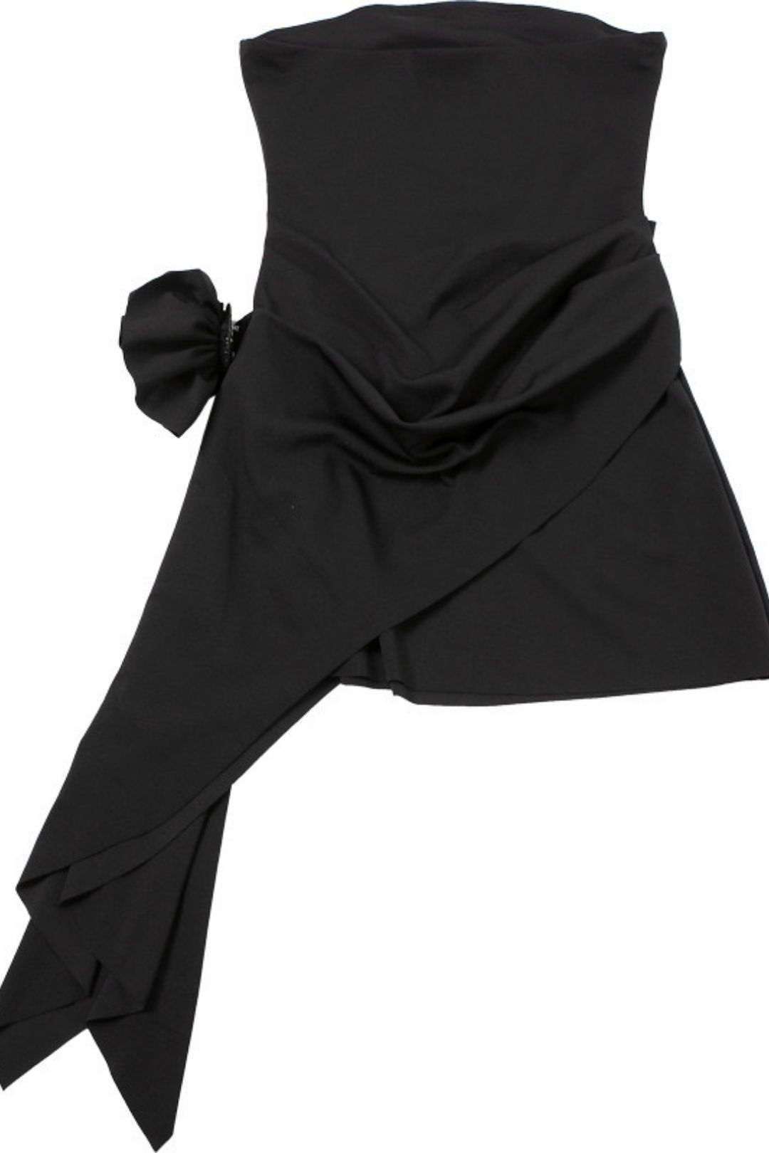 Solid Color Backless Tube Top Dress