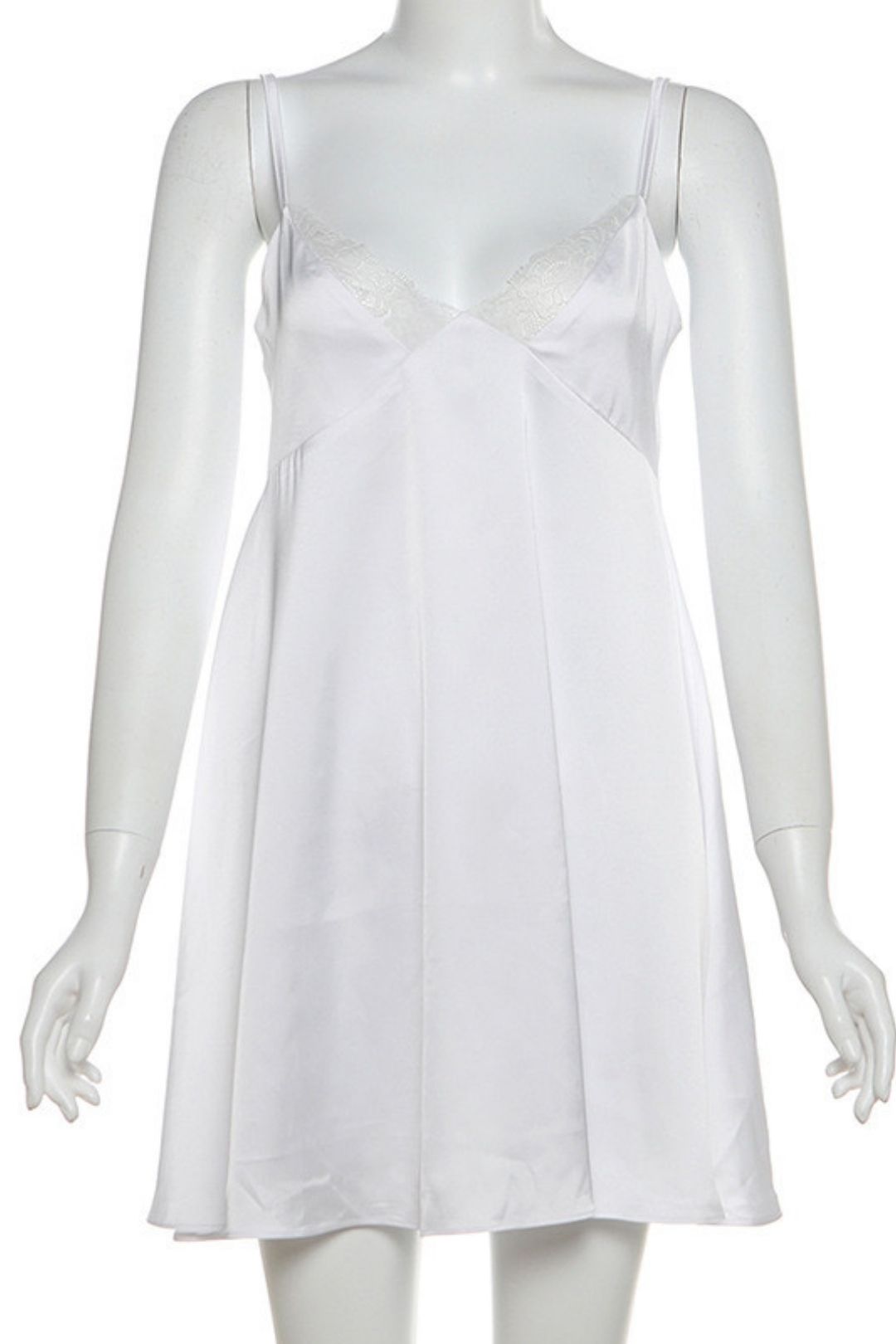 V-neck Backless Sexy Solid Color Suspender Dress