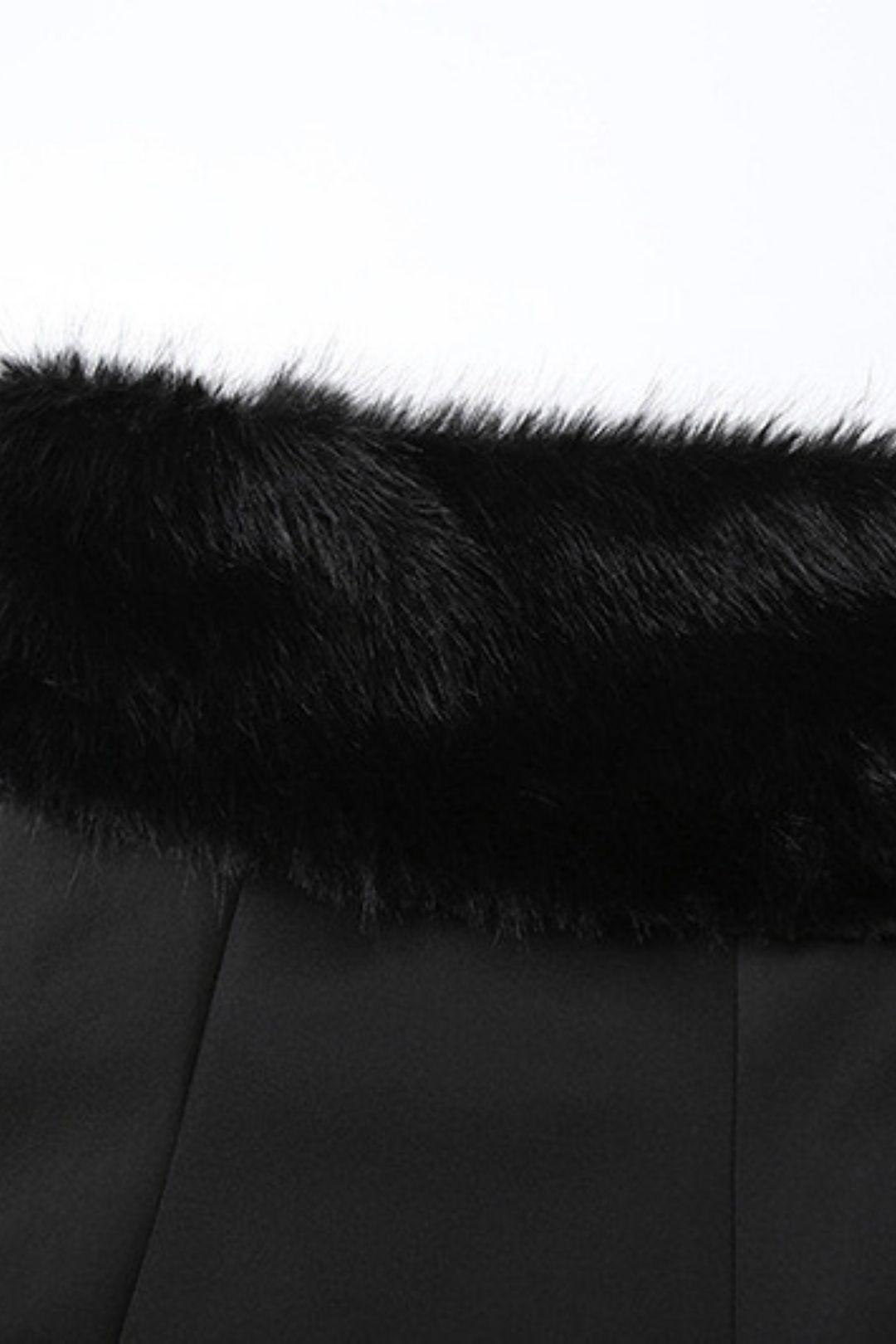 Sexy Fur Collar, One-shoulder Slimming A-line Dress