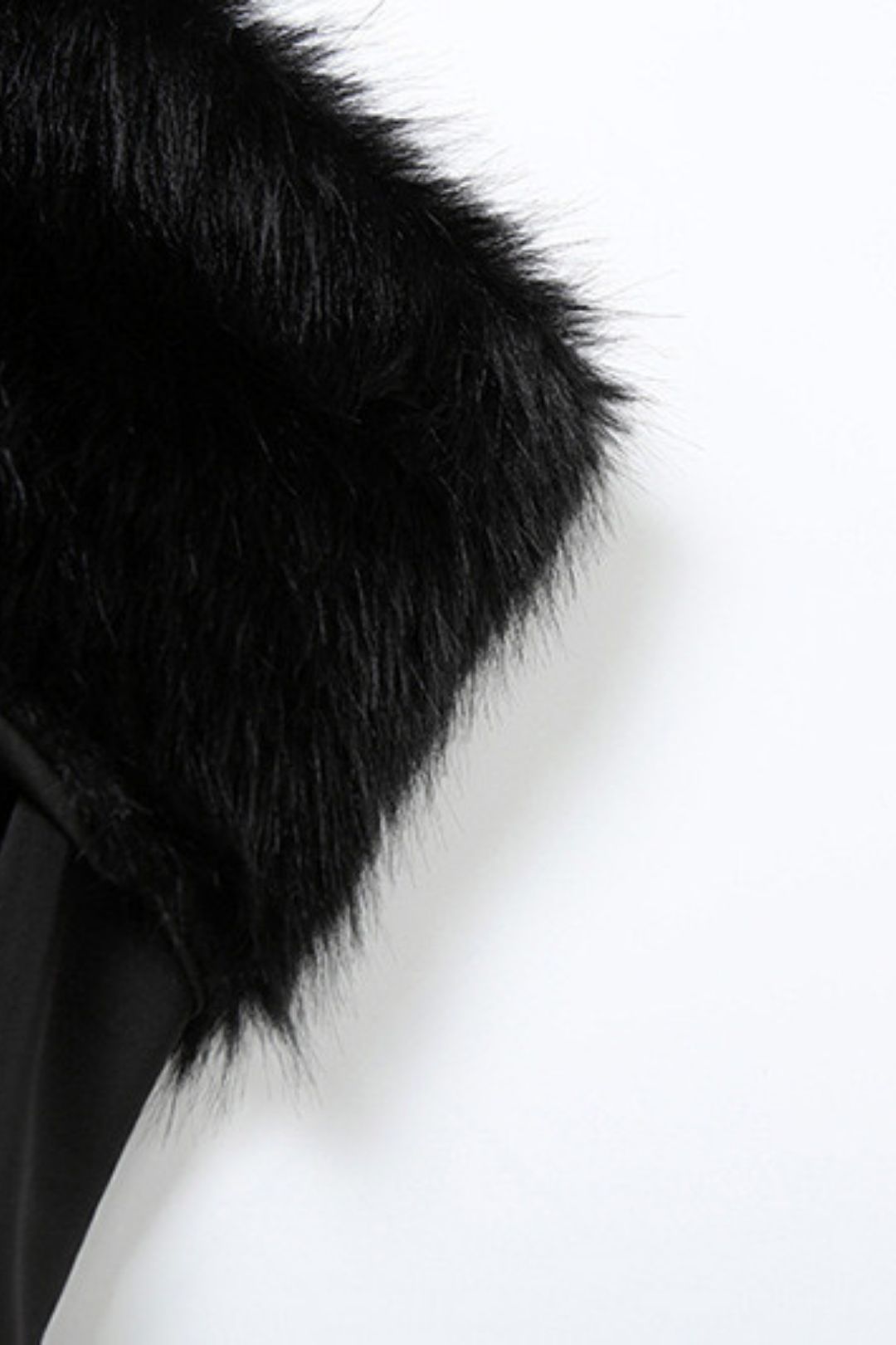 Sexy Fur Collar, One-shoulder Slimming A-line Dress