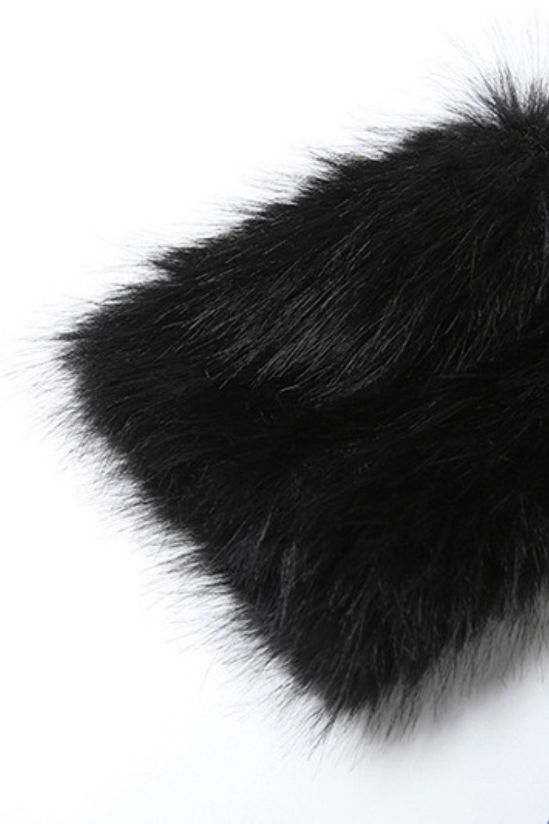 Sexy Fur Collar, One-shoulder Slimming A-line Dress