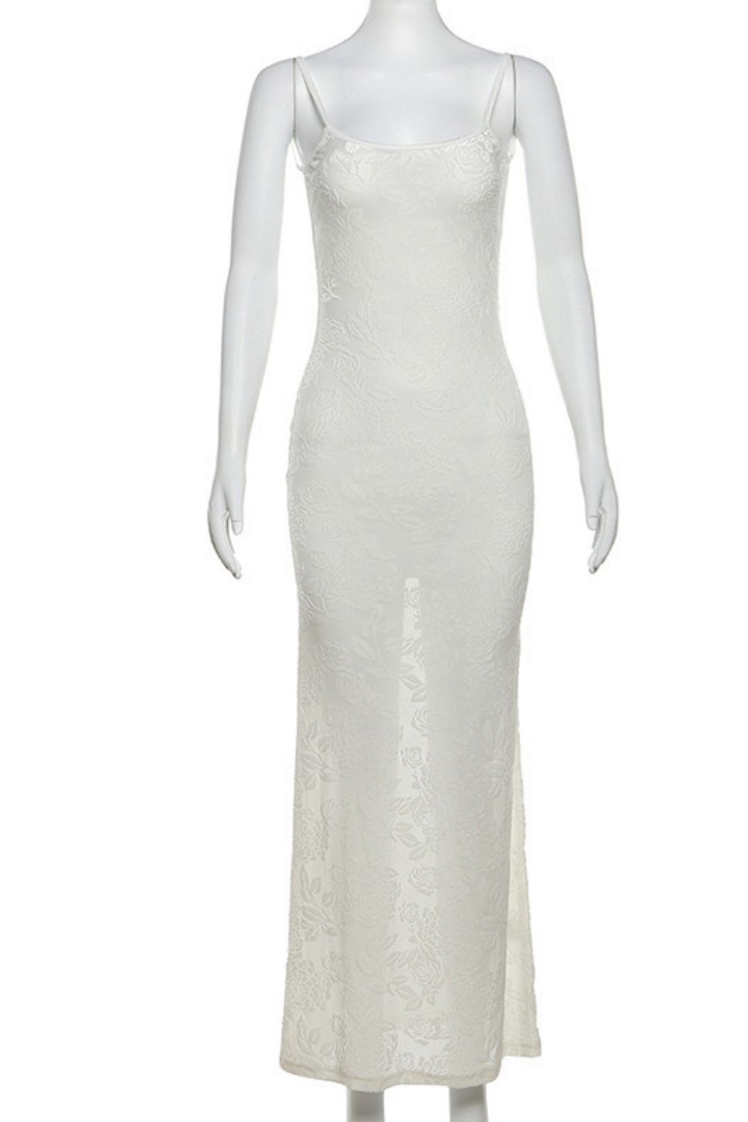 Sexy Big U-neck Backless Solid Color Slim Suspender Dress