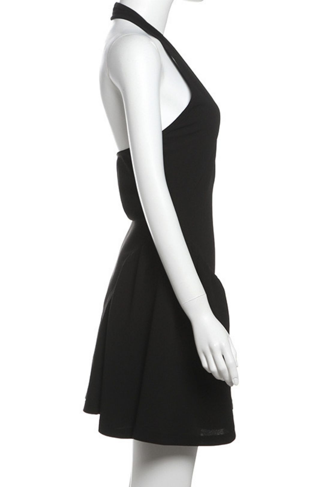 Sexy Deep V-neck Backless Halterneck Dress