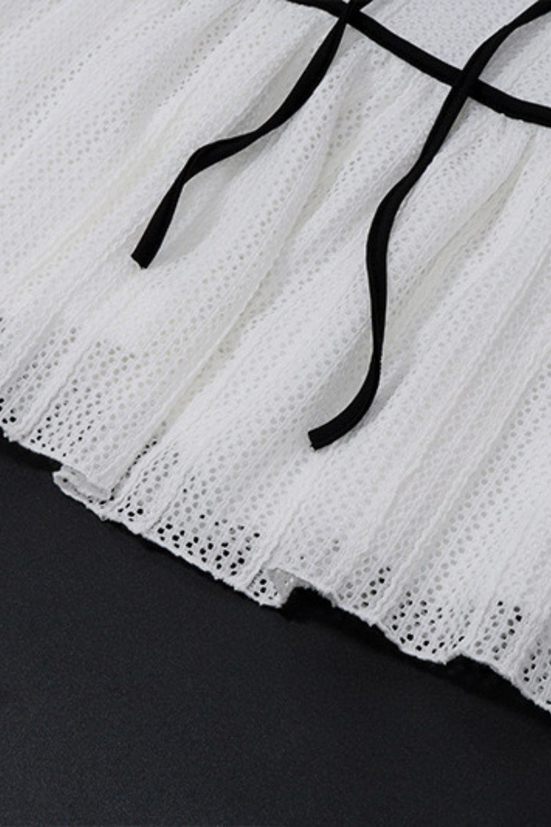 Sexy Pure Desire Bow Tie Mesh Sleeveless Vest Dress