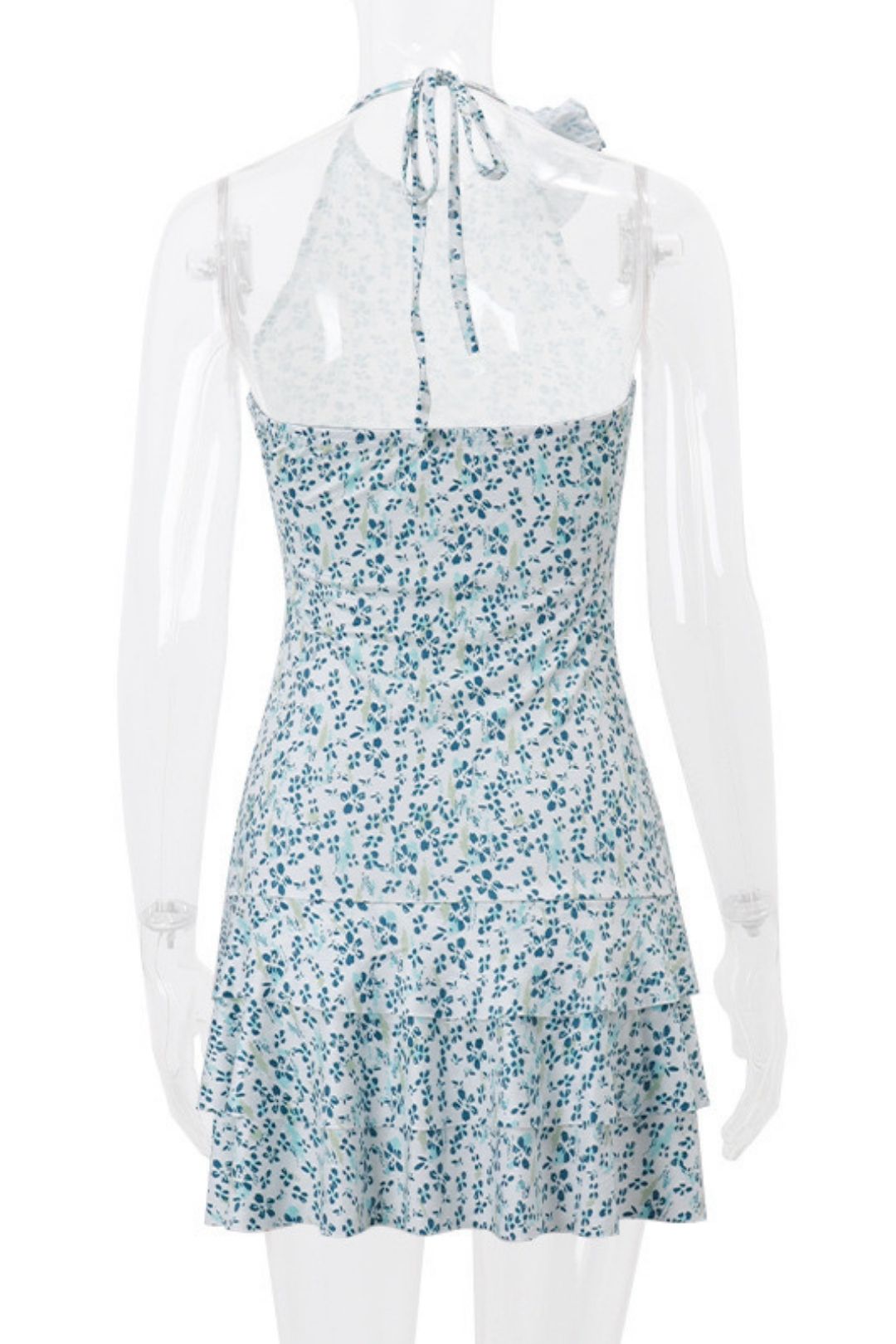 Sexy Floral Halter Dress Feminine Sweet First Love Little Skirt