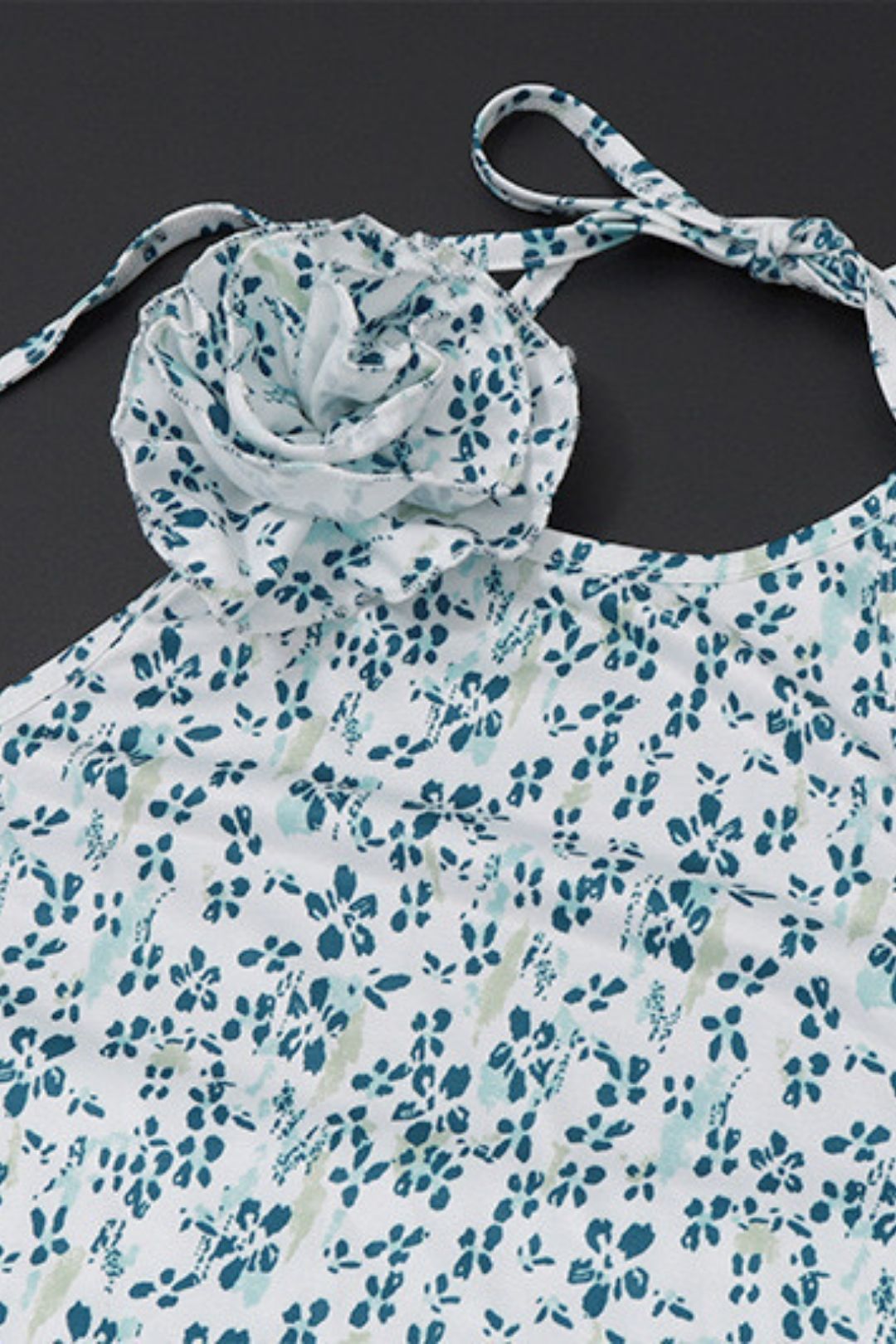 Sexy Floral Halter Dress Feminine Sweet First Love Little Skirt