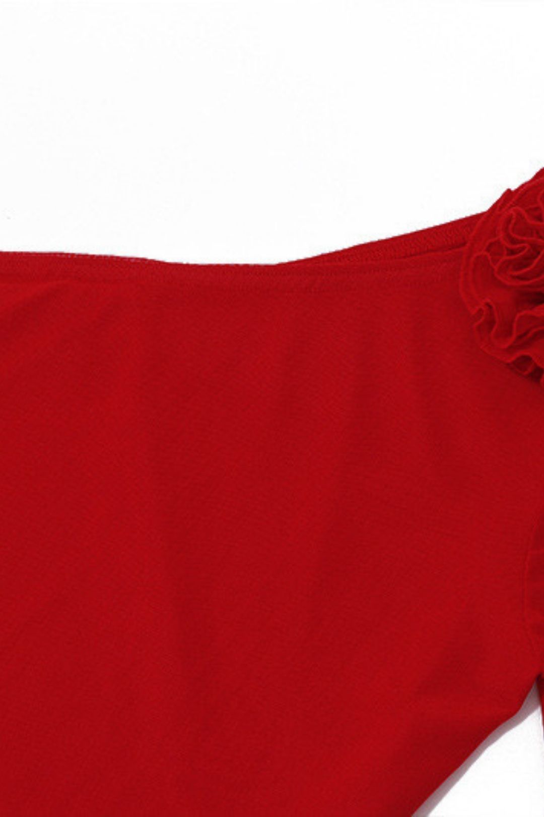 Flower Mesh Stitching Long-sleeved Dress