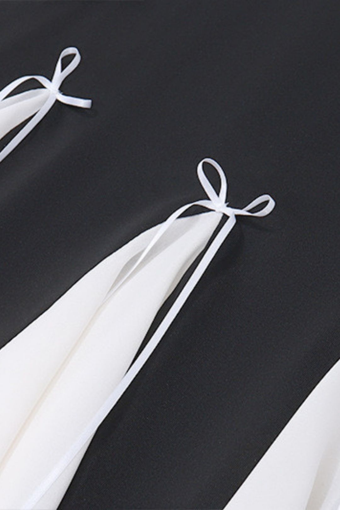 Tie Bell Sleeve Long Sleeve Dress