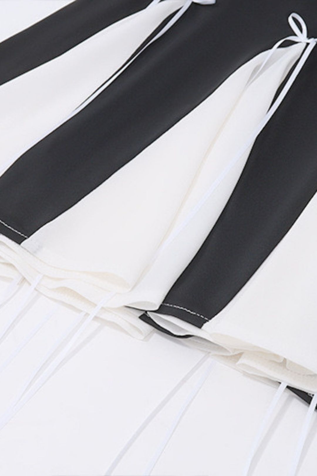 Tie Bell Sleeve Long Sleeve Dress