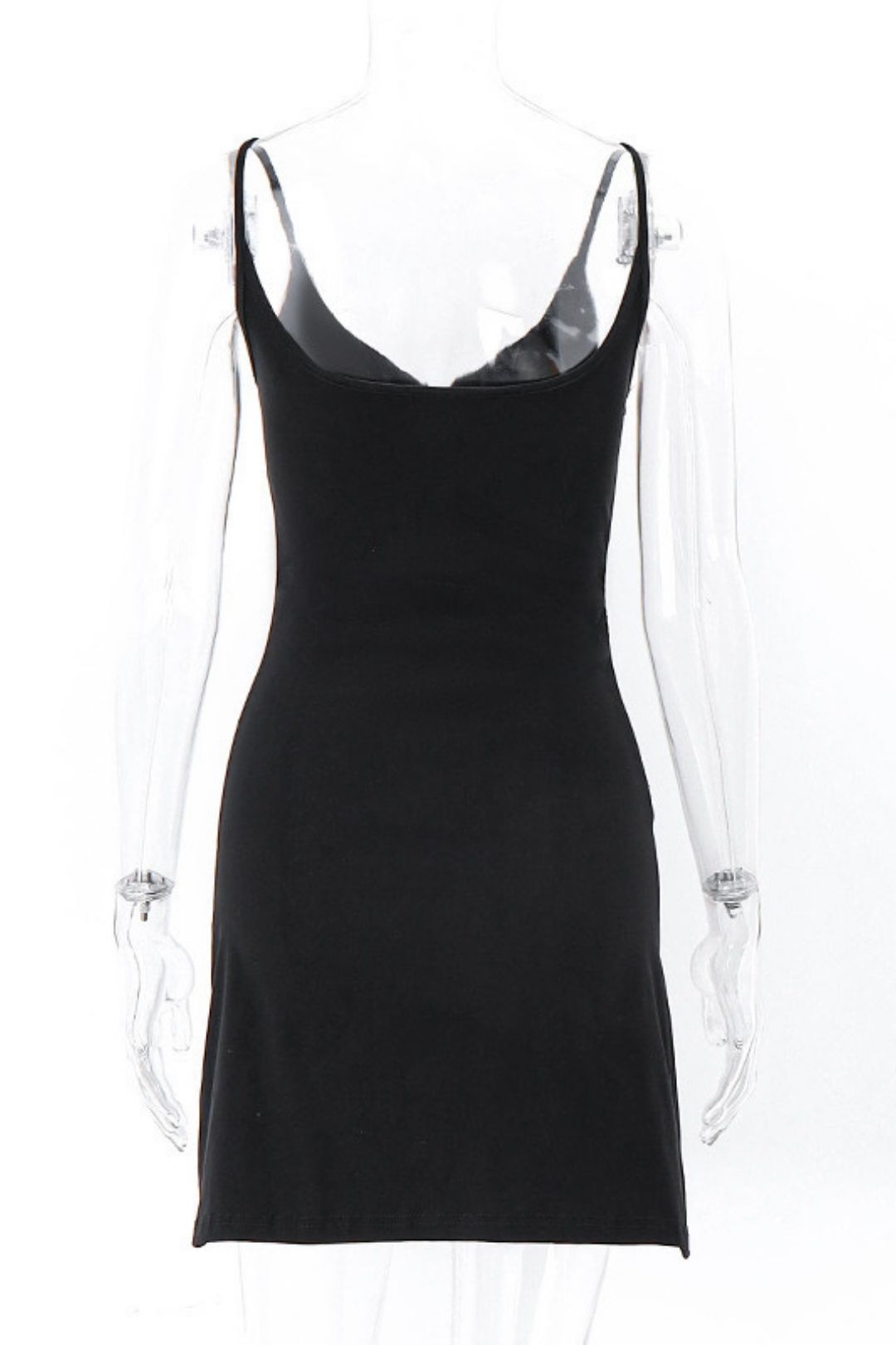 Sexy V-neck Bow Hollow Backless Sleeveless Suspender Dress