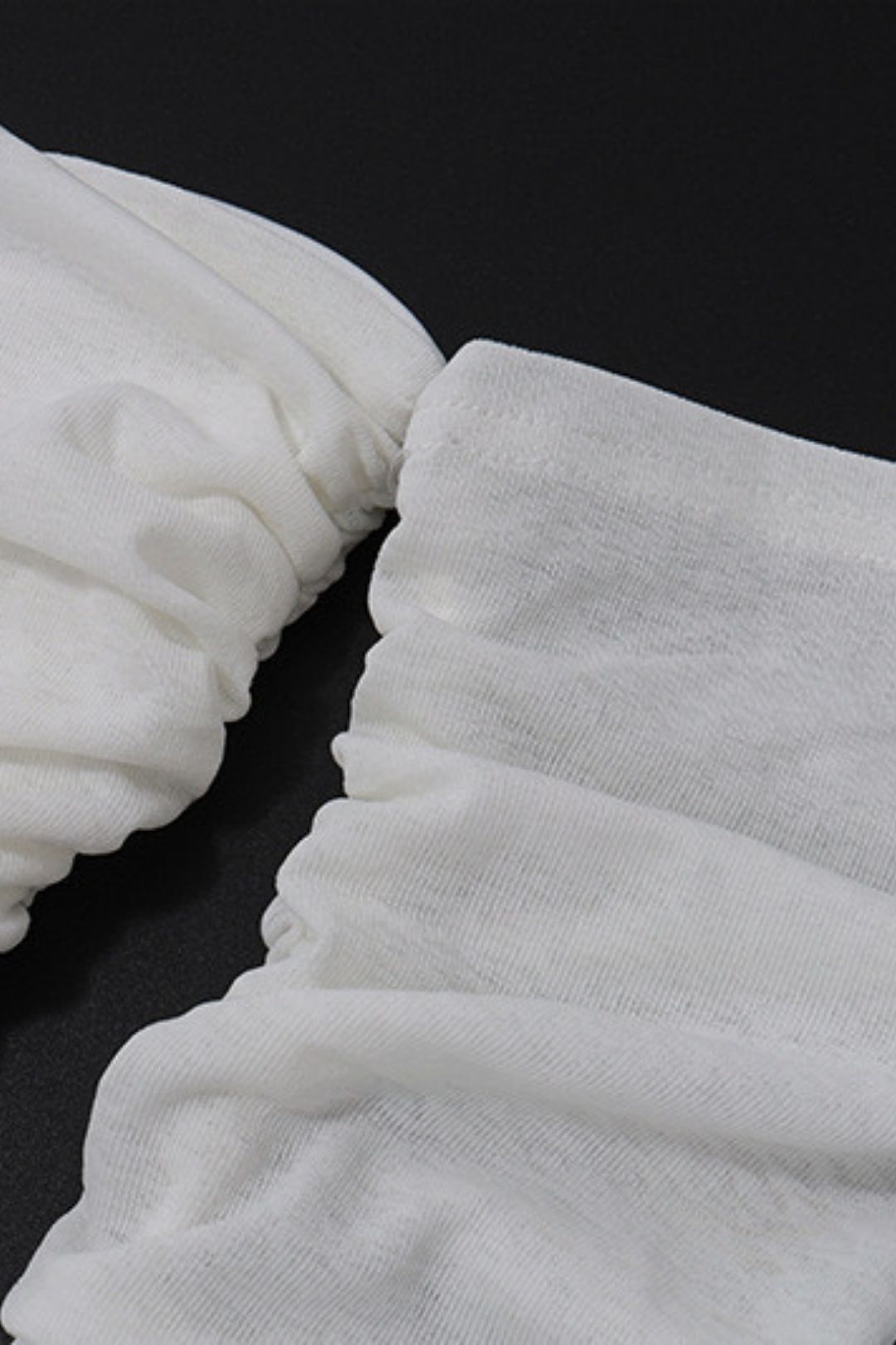 One-line Collar Tube Top Pleated Long-sleeved Lotus Leaf Dress