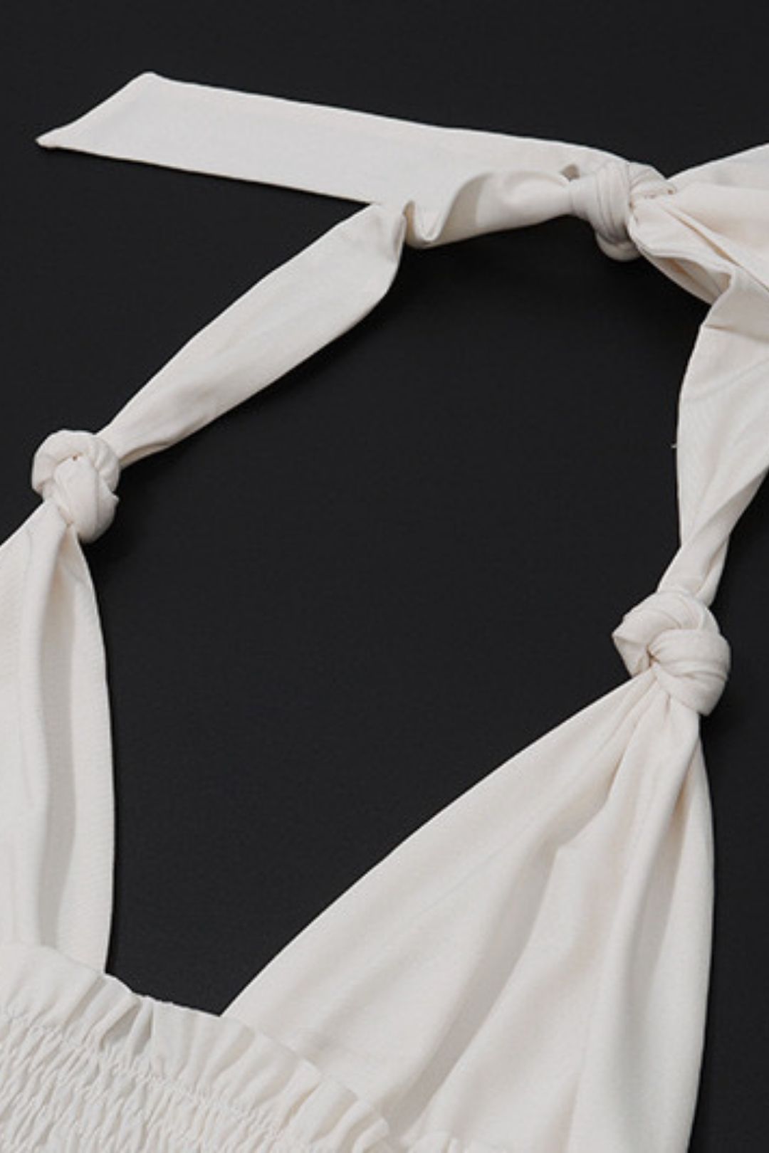 Spicy V-neck Backless Beach Dress Waist Slimming Halterneck Dress