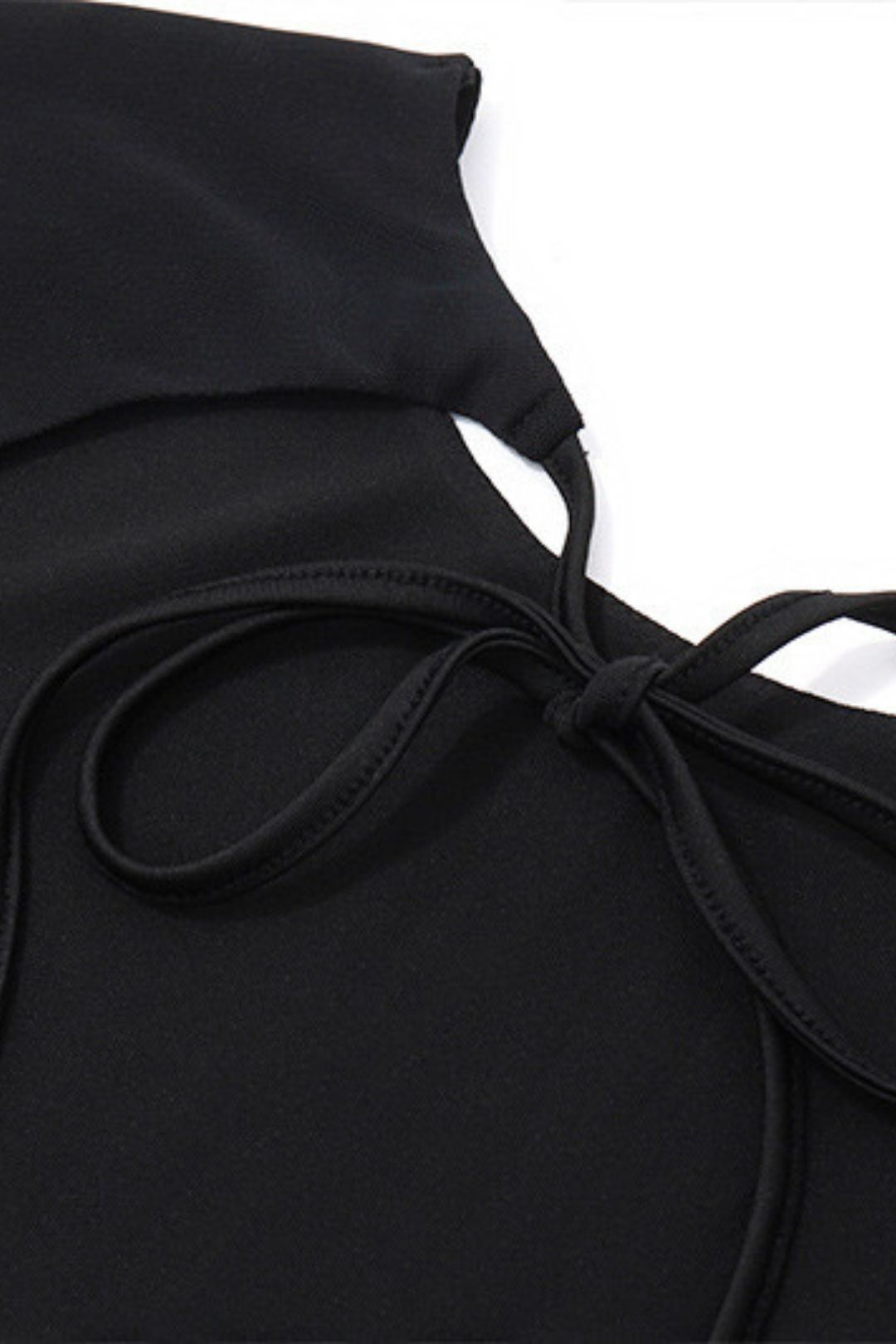 Round Neck Trumpet Long Sleeve Mesh Dress