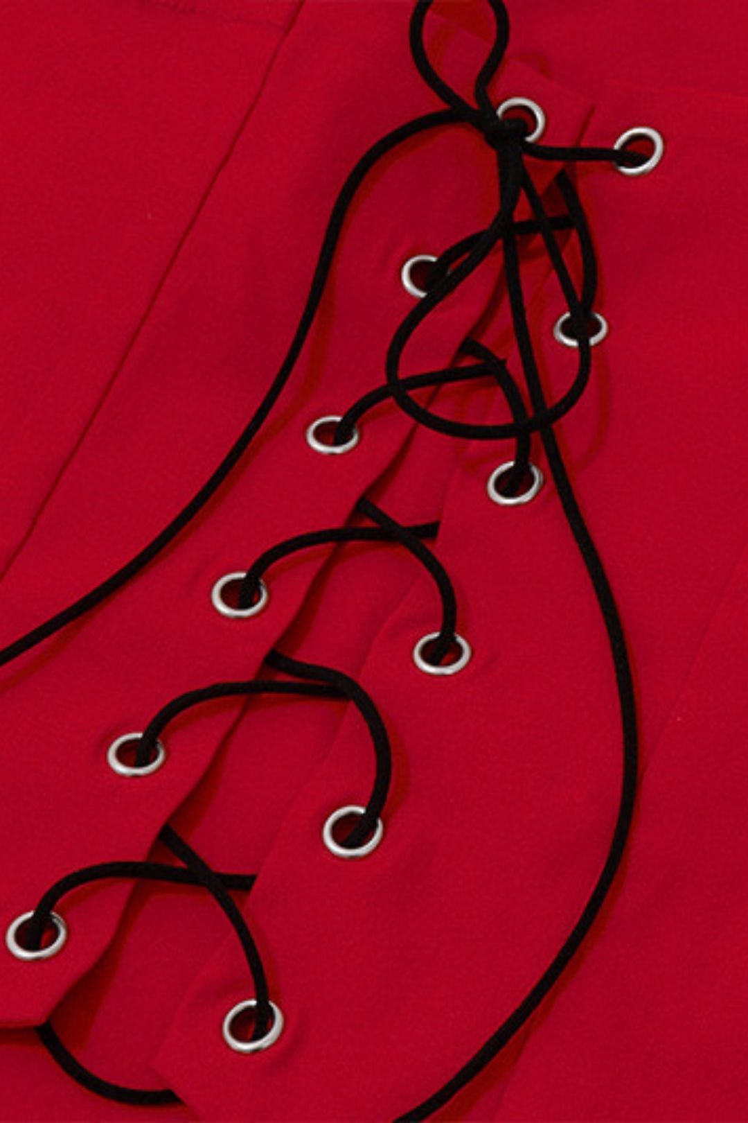 Sexy Sweet And Spicy Bow Vest Splicing Lotus Leaf Skirt Suit