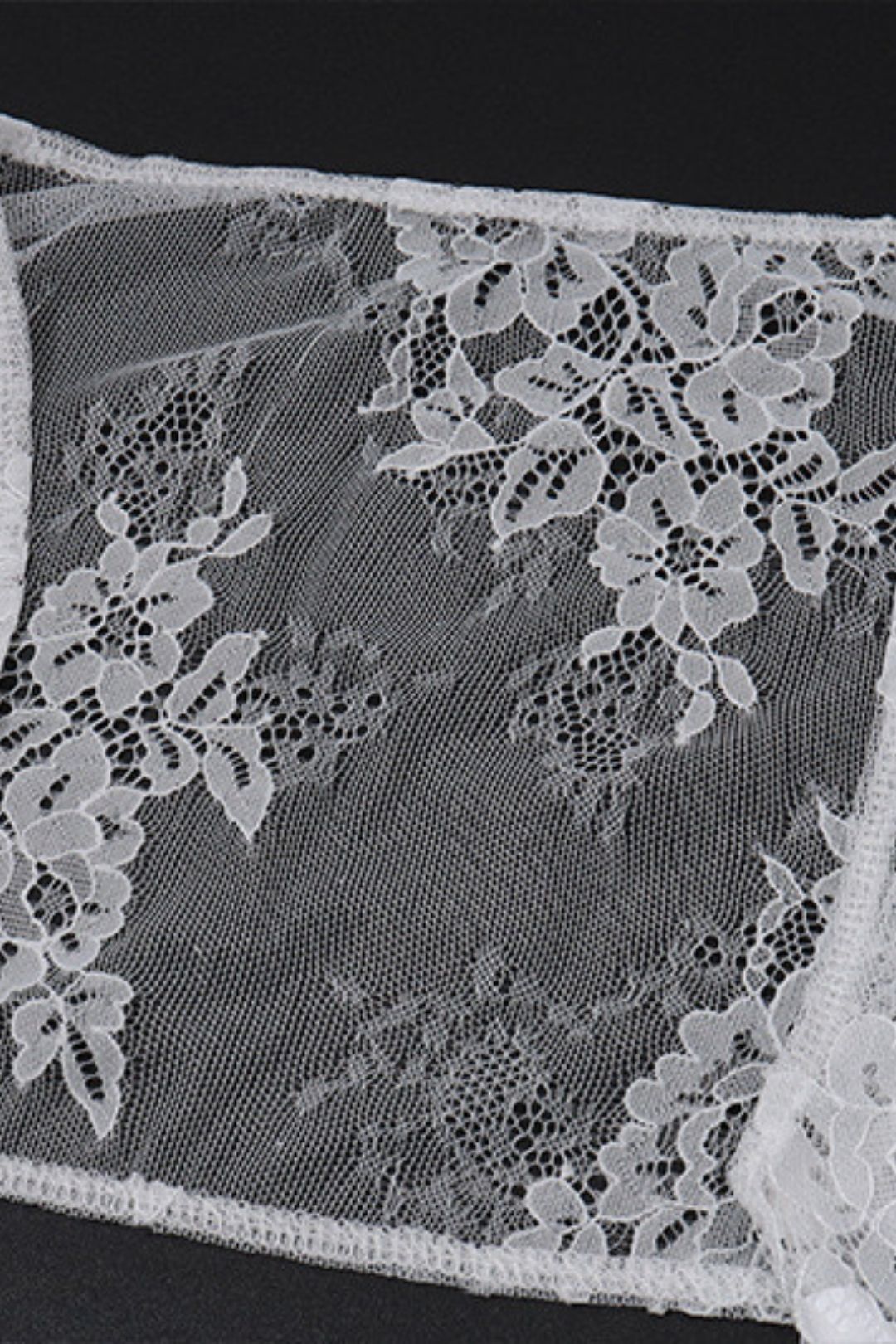 Sexy Ladies Lace Mesh Long-sleeved Waistcoat Suspender Dress Suit