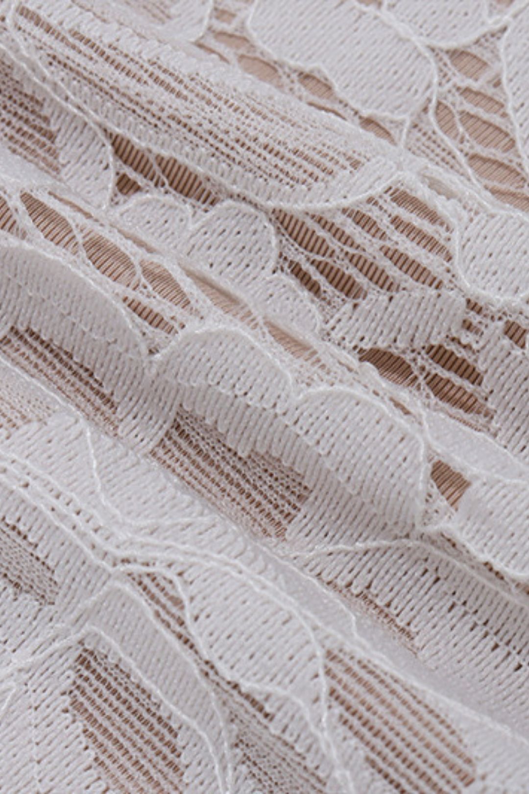 Sexy Lace Pattern Strap Slim Mesh Tube Top Dress