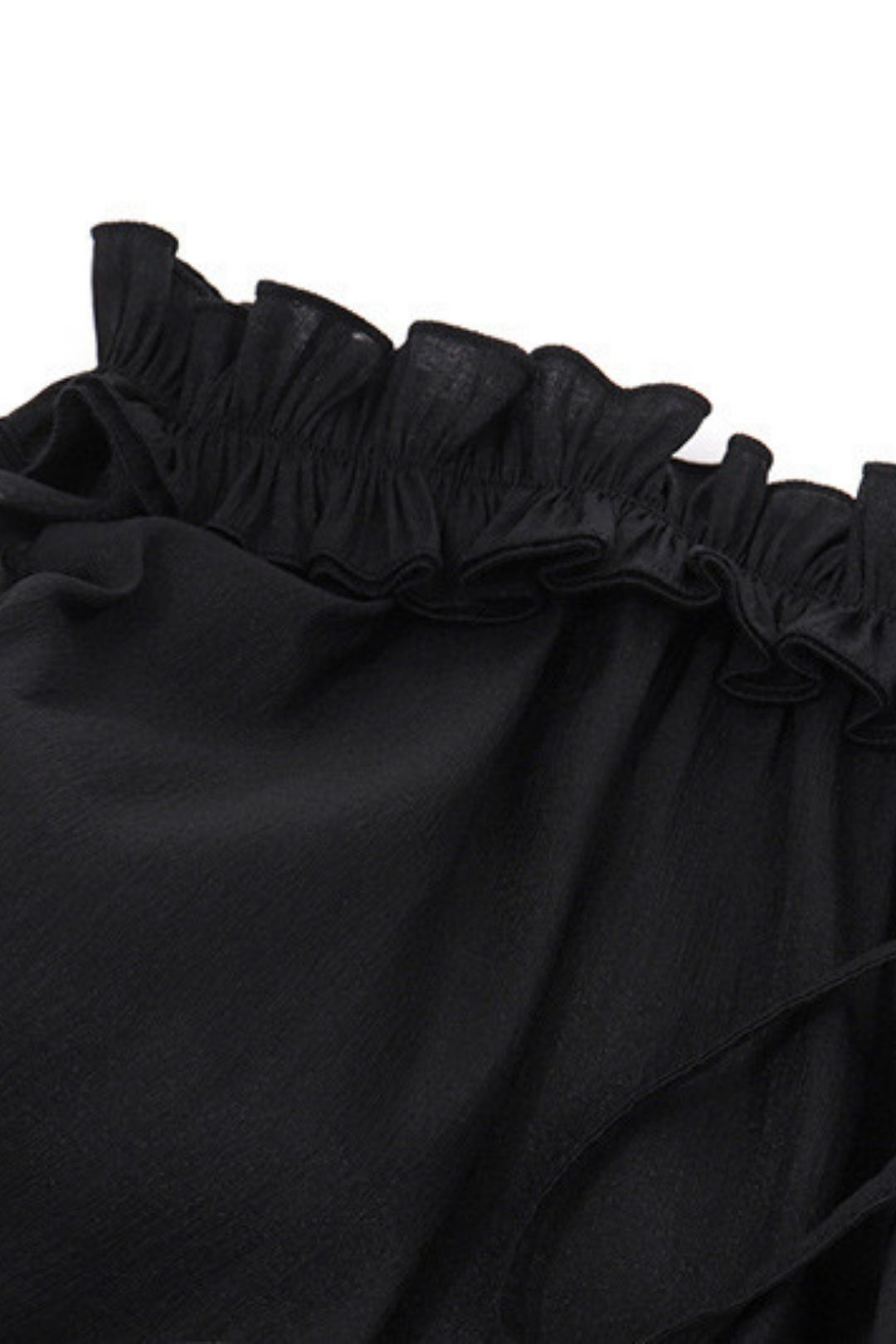 Sexy One-line Collar Pleated Tube Top Lantern Long Sleeve Hip Dress