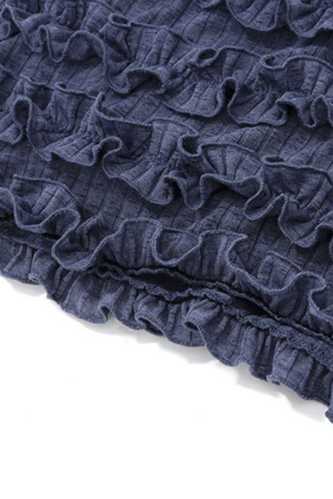 Trend Lapel Pleated Lace Long-sleeved Knitted Dress