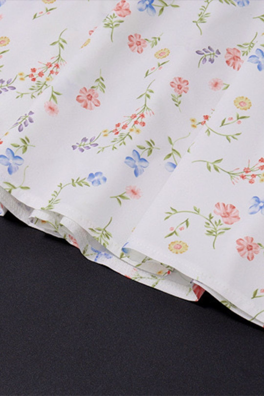 Sweet Strappy Waist Slimming Floral Suspender Dress