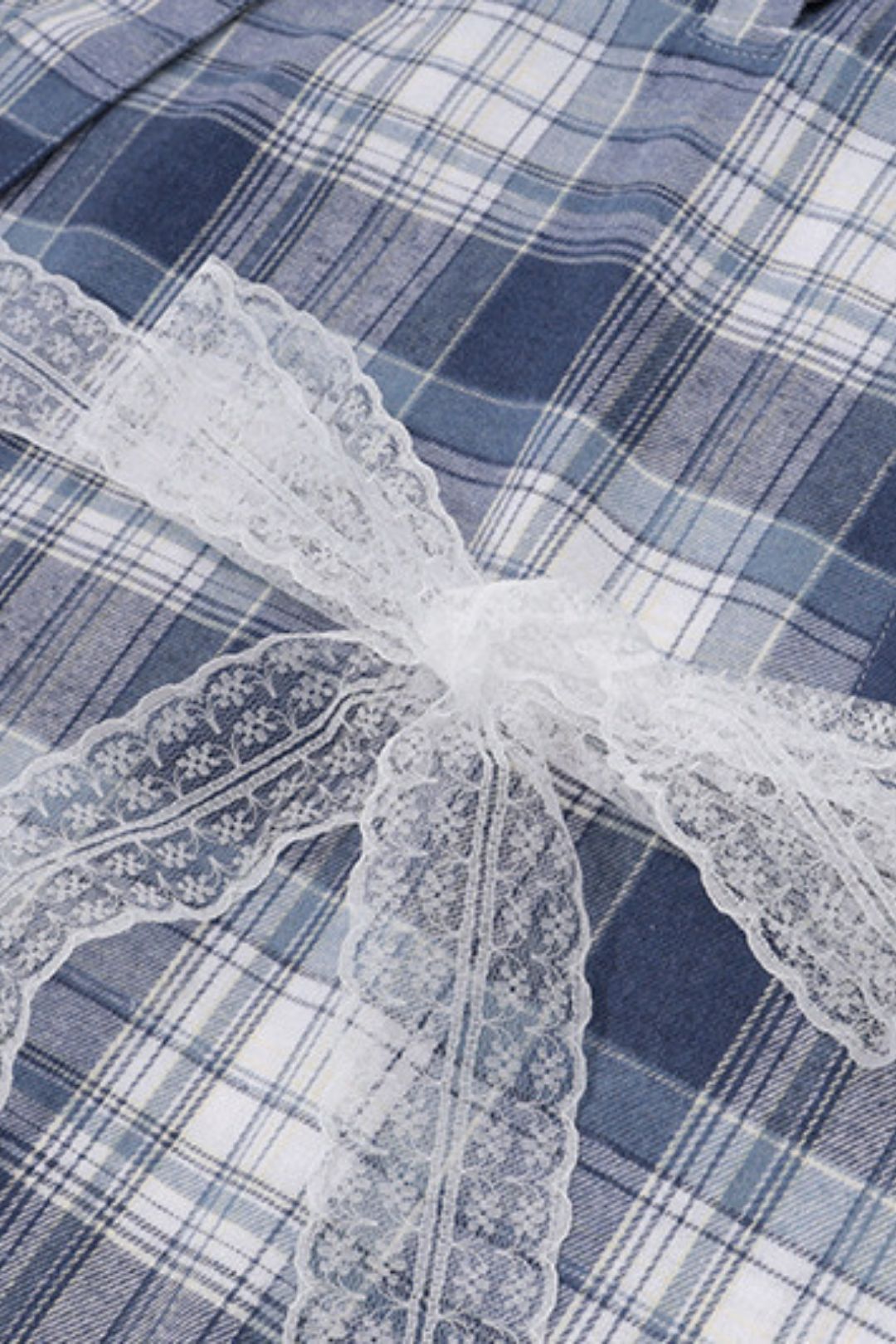 Lapel Plaid Long-sleeved Shirt Dress