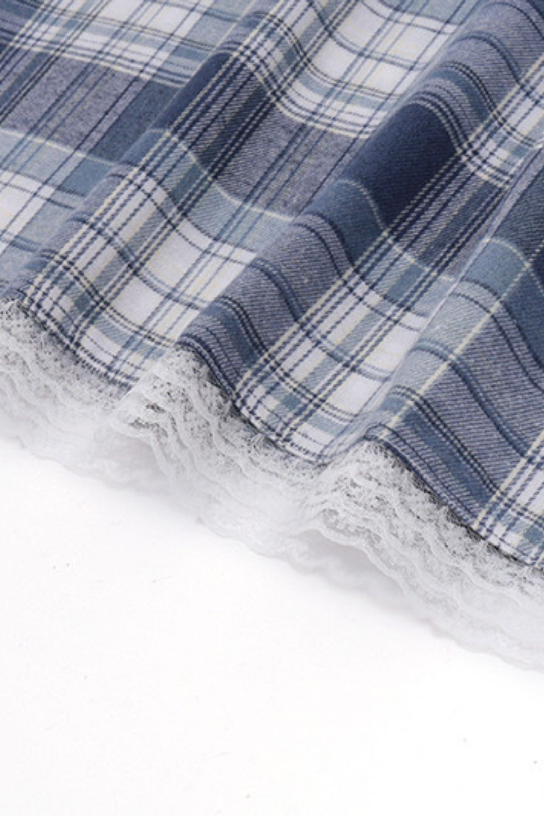 Lapel Plaid Long-sleeved Shirt Dress