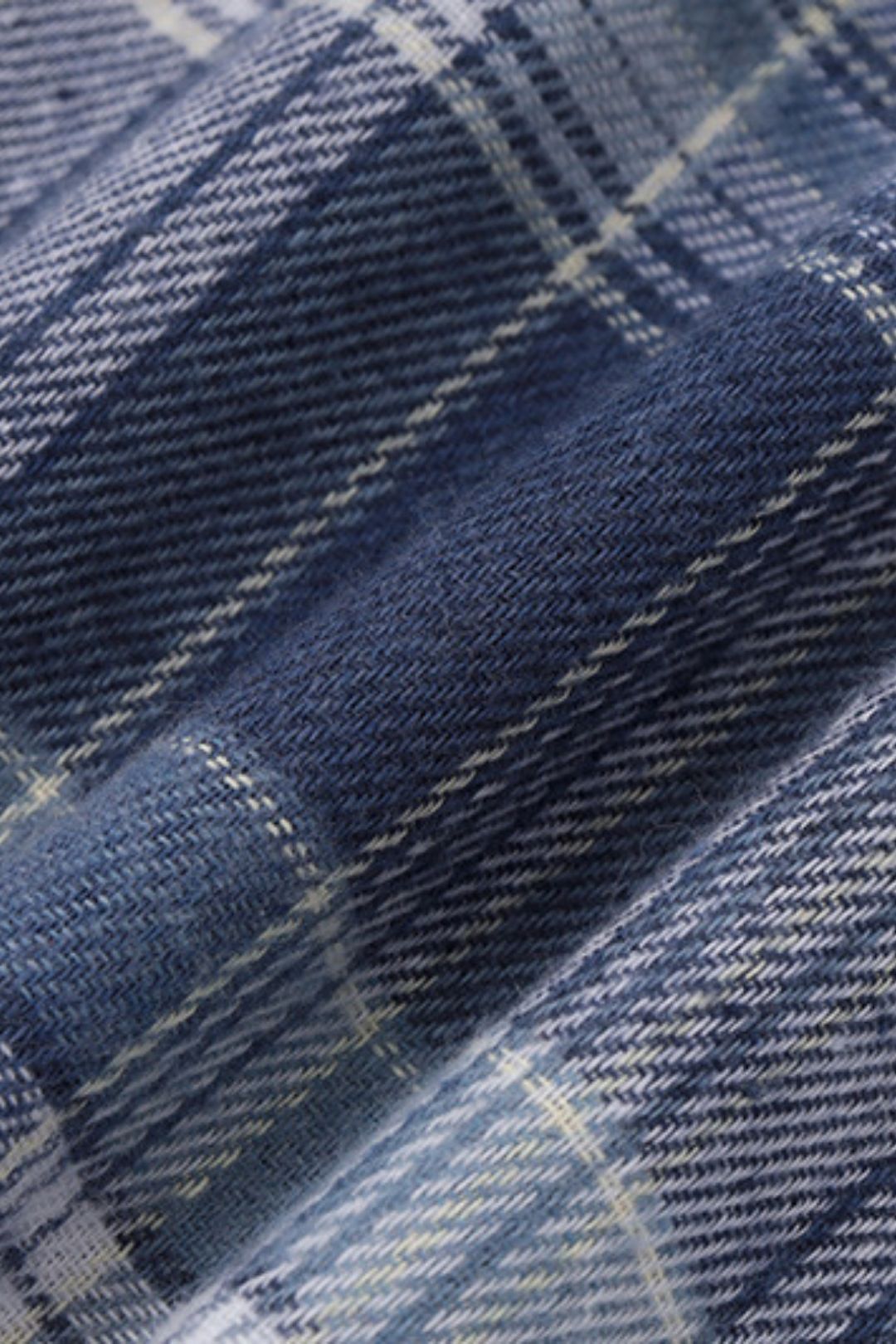 Lapel Plaid Long-sleeved Shirt Dress