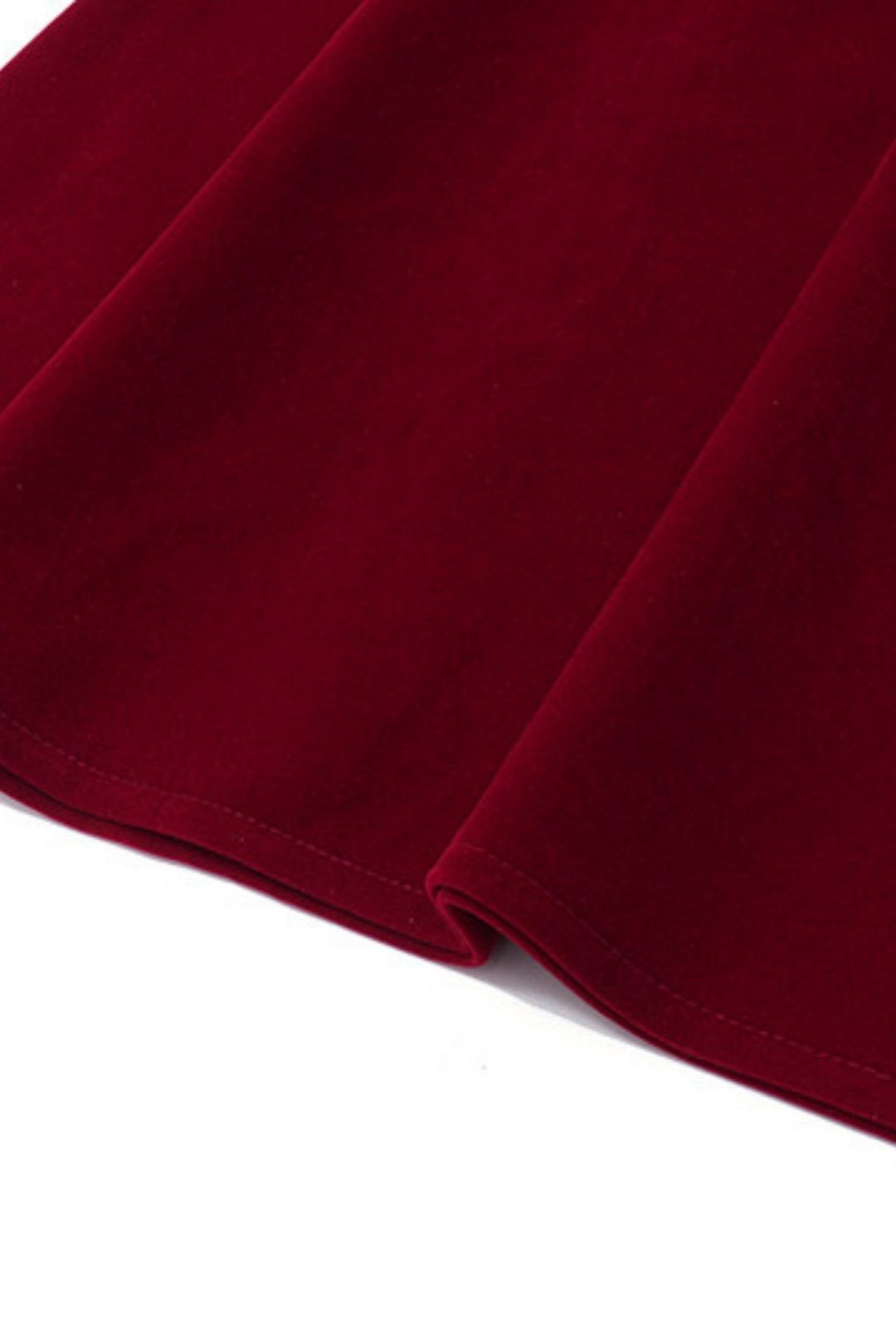 V Low-cut Waist Slimming Suede Halterneck Dress