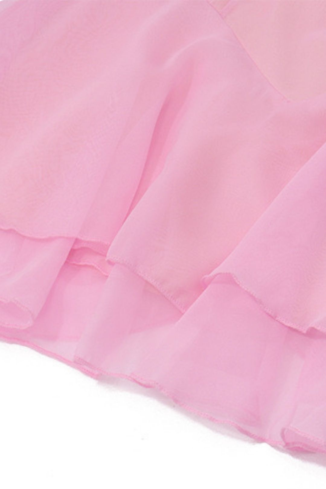 Pure One-shoulder Bell-sleeved Ruffled Halterneck Dress