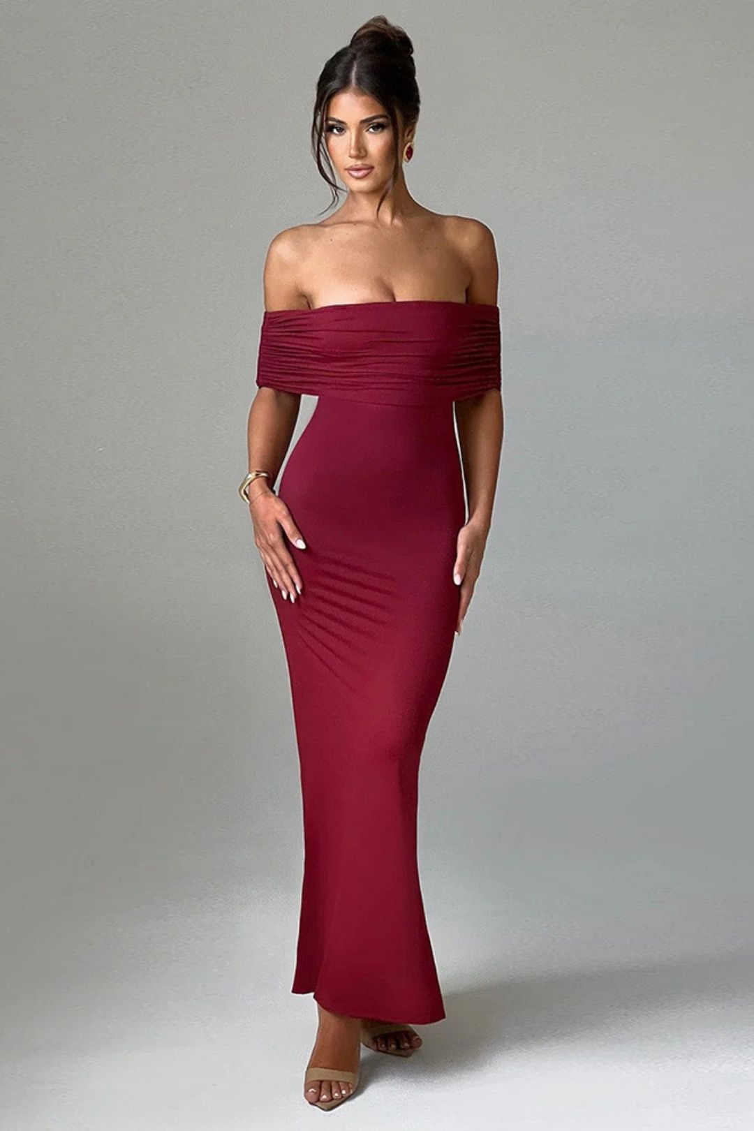 Summer New Tube Top Dress Backless Solid Color