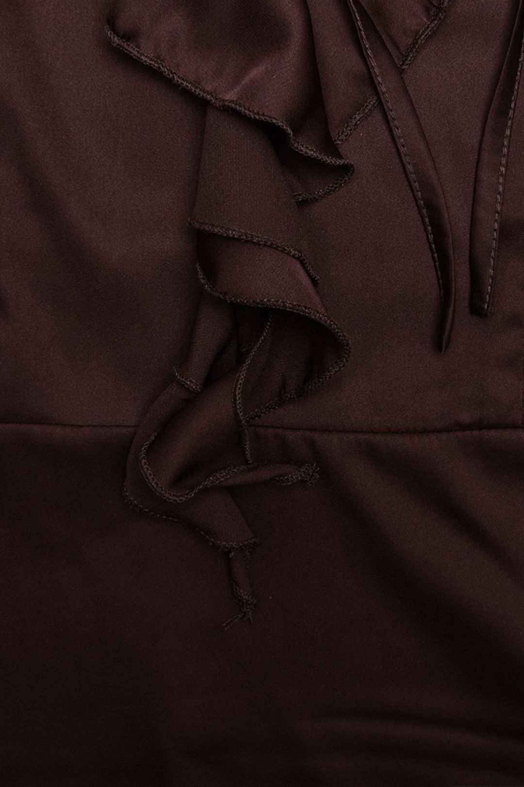 Spliced ​​ruffled Slim Short Skirt Fashion Sexy V-neck Strappy Dress