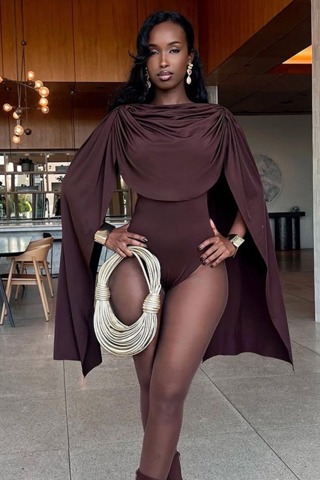 Bottoming Top Long Sleeve Sexy Jumpsuit