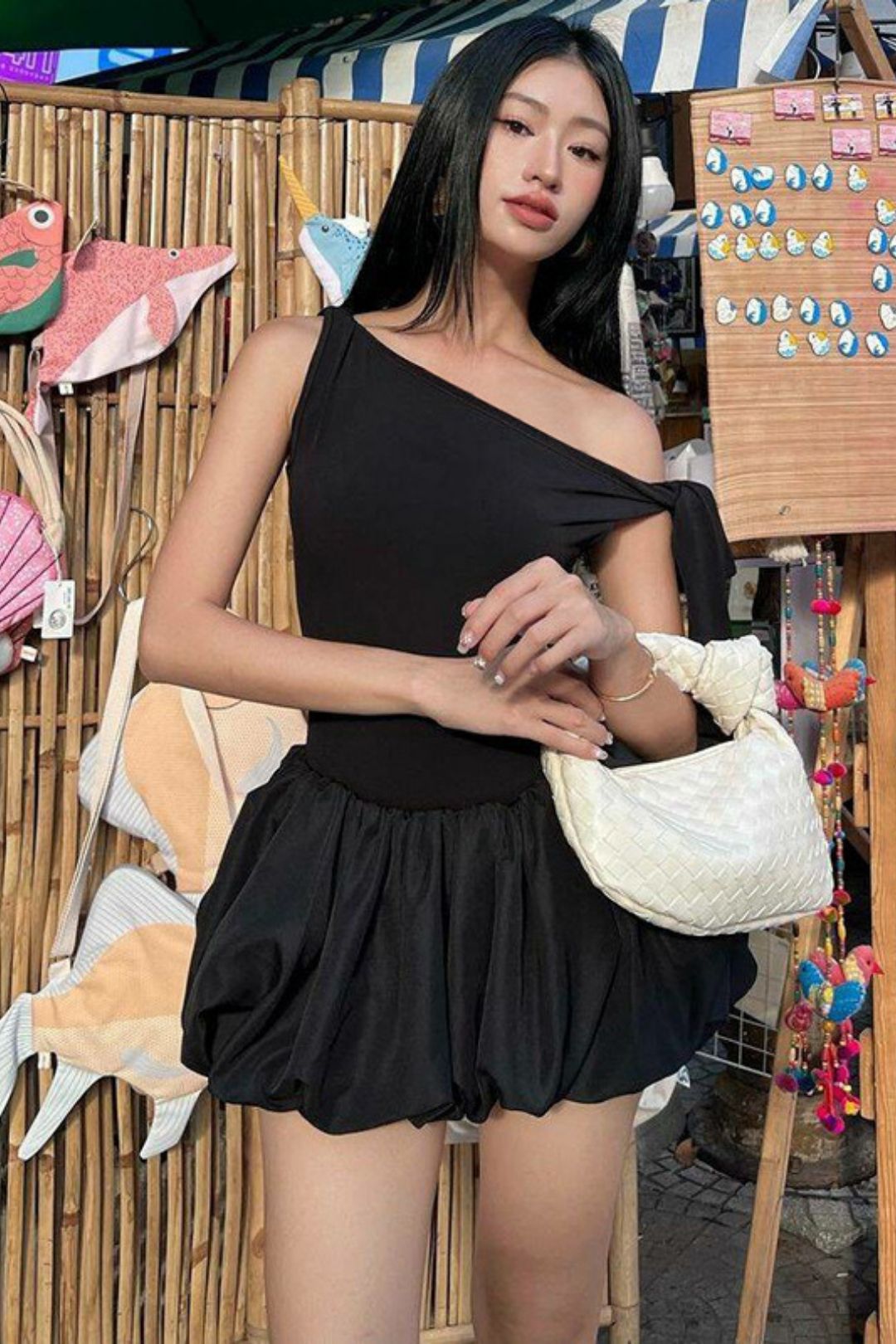 Lace Jumpsuit Slim Pleated Skirt Suit