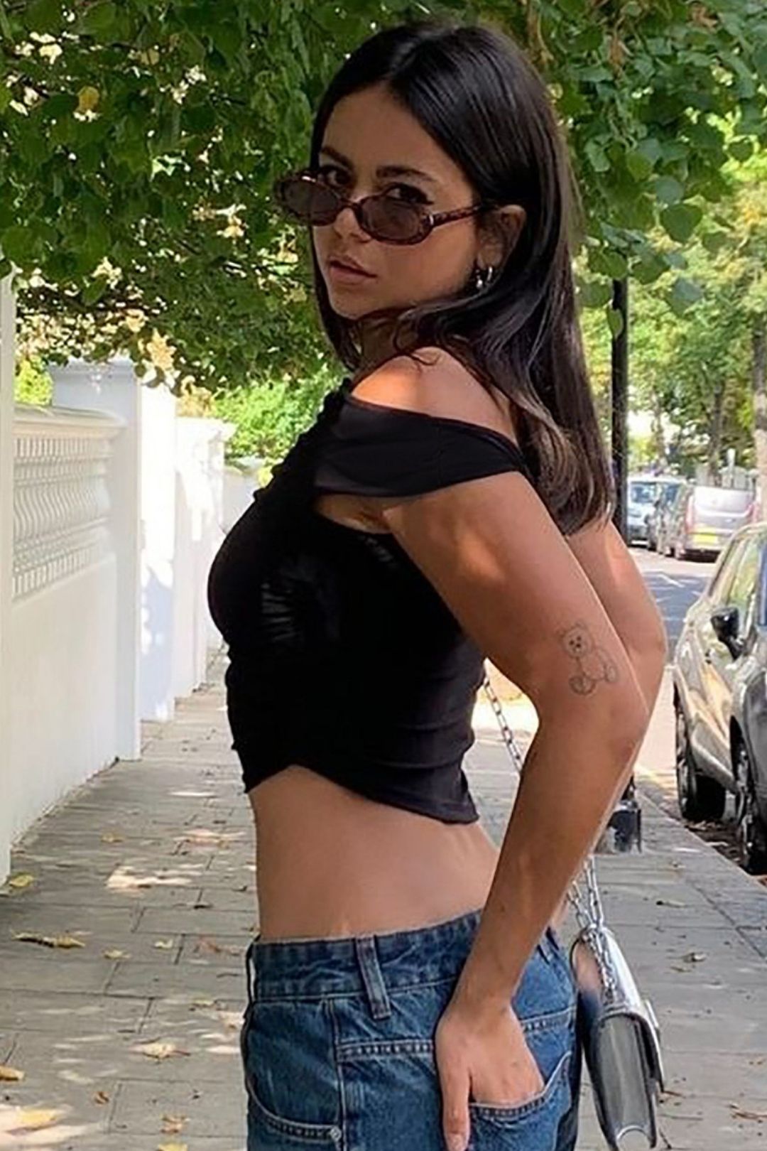 Slim Pleated Irregular T-shirt Tops