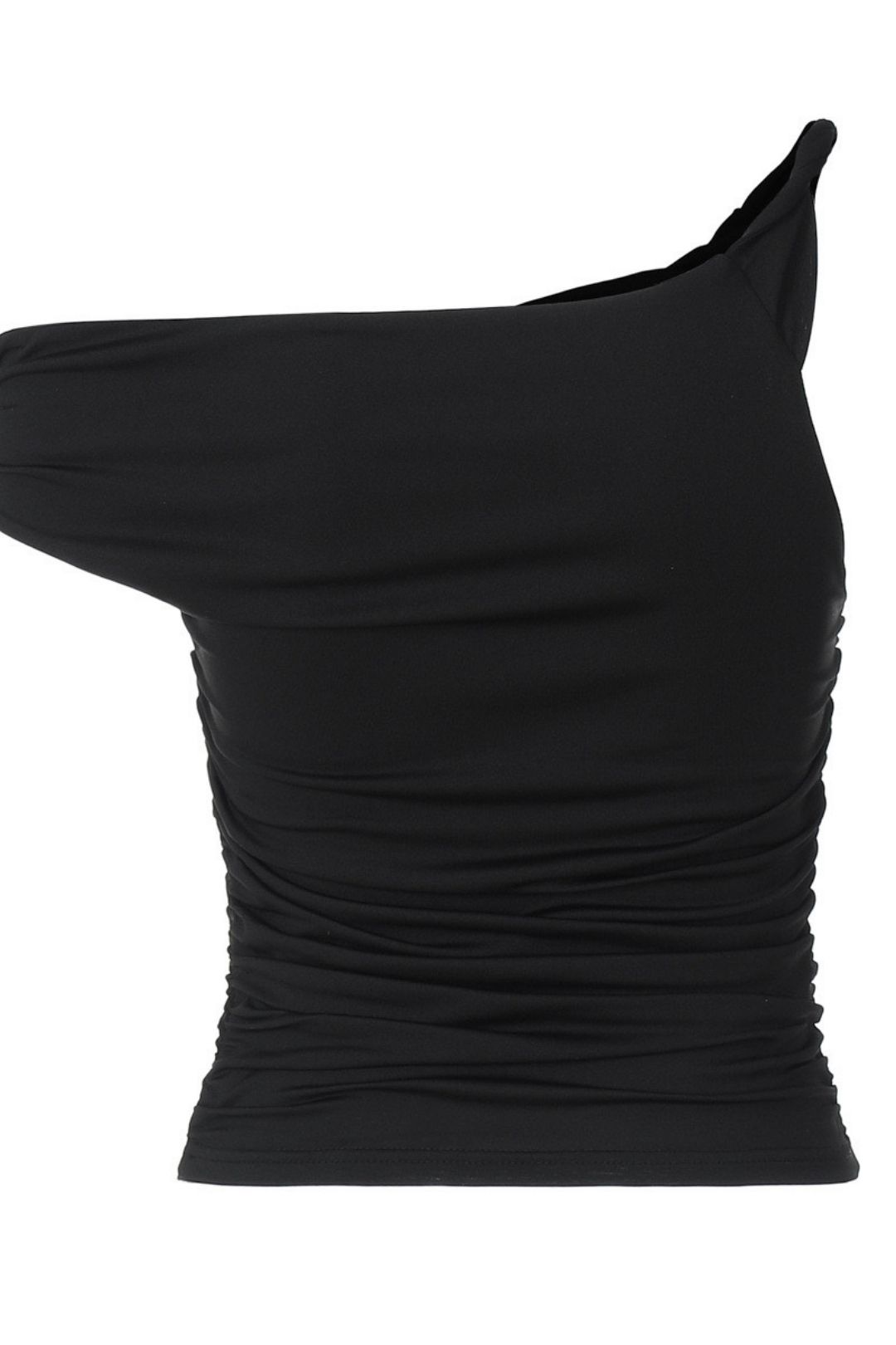 Slim Pleated Irregular T-shirt Tops