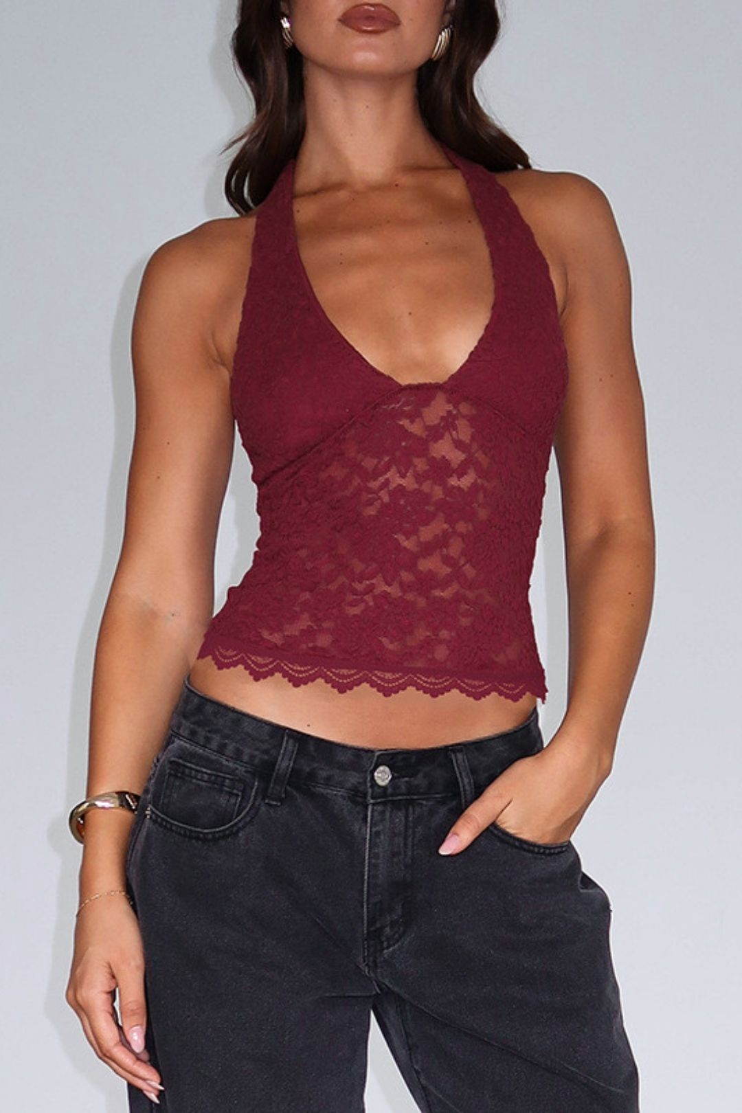 Sexy Small Vest Versatile Halter Neck Top